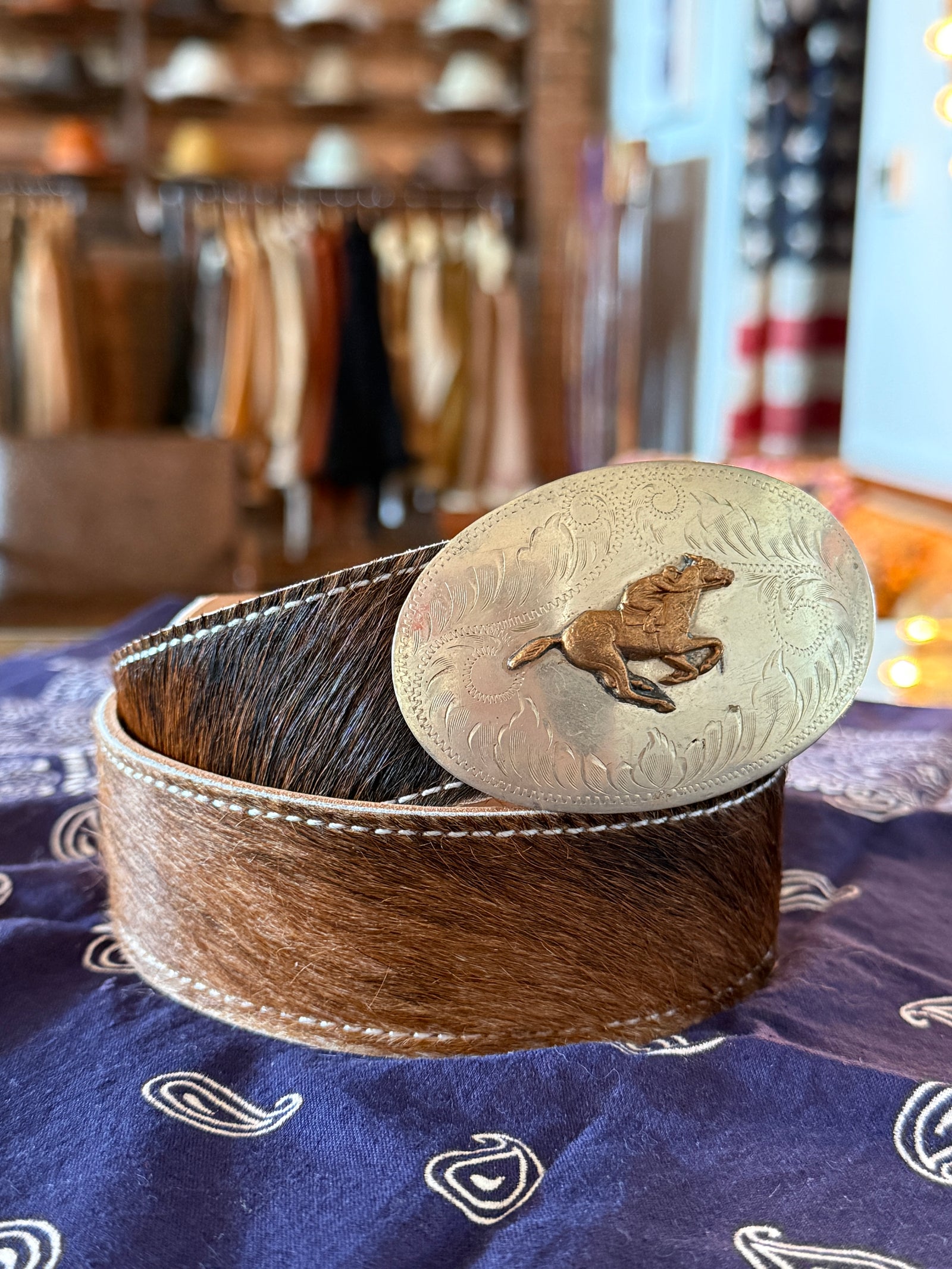 Racehorse Belt Buckle