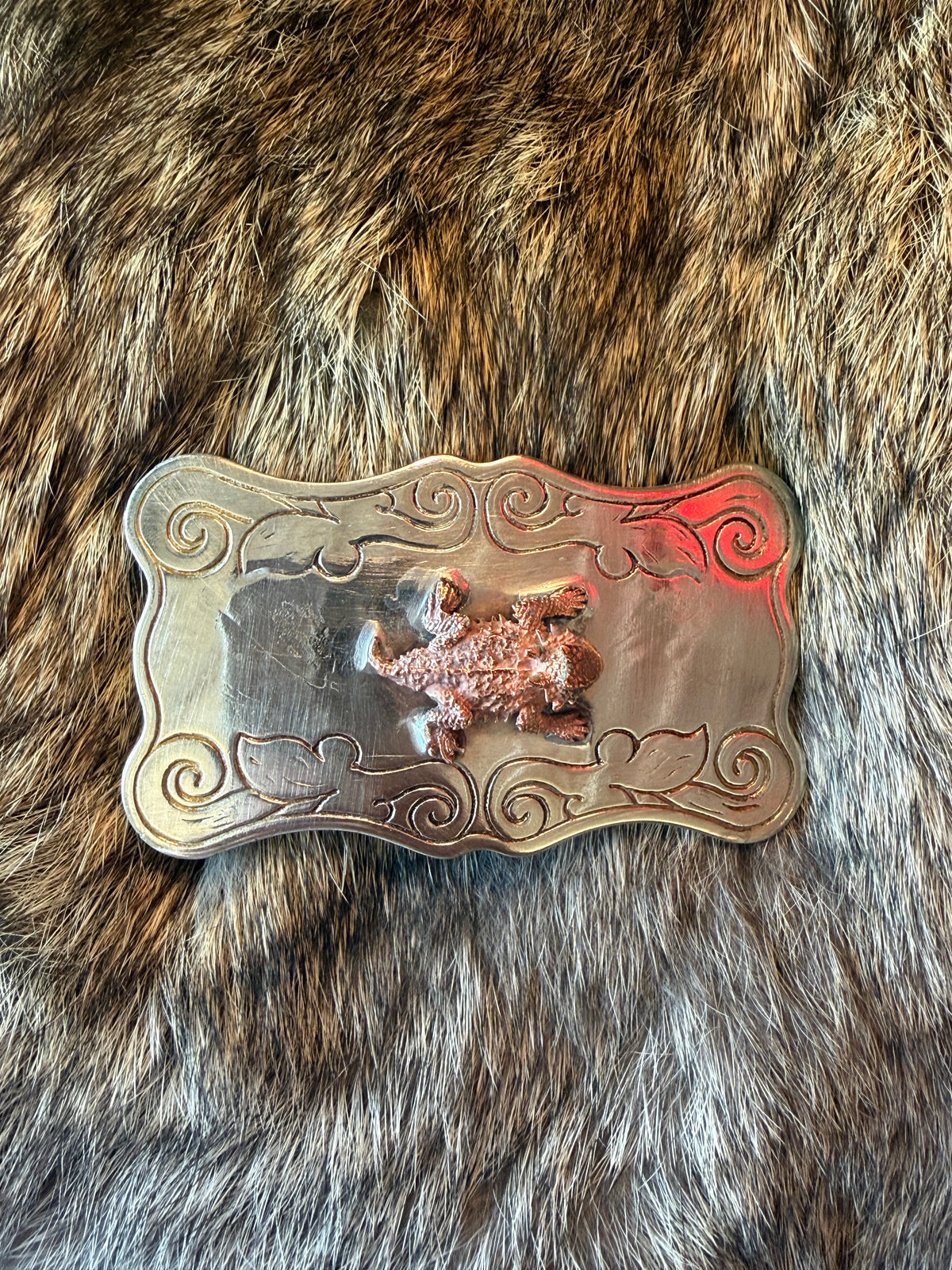 Horned Frog Belt Buckle