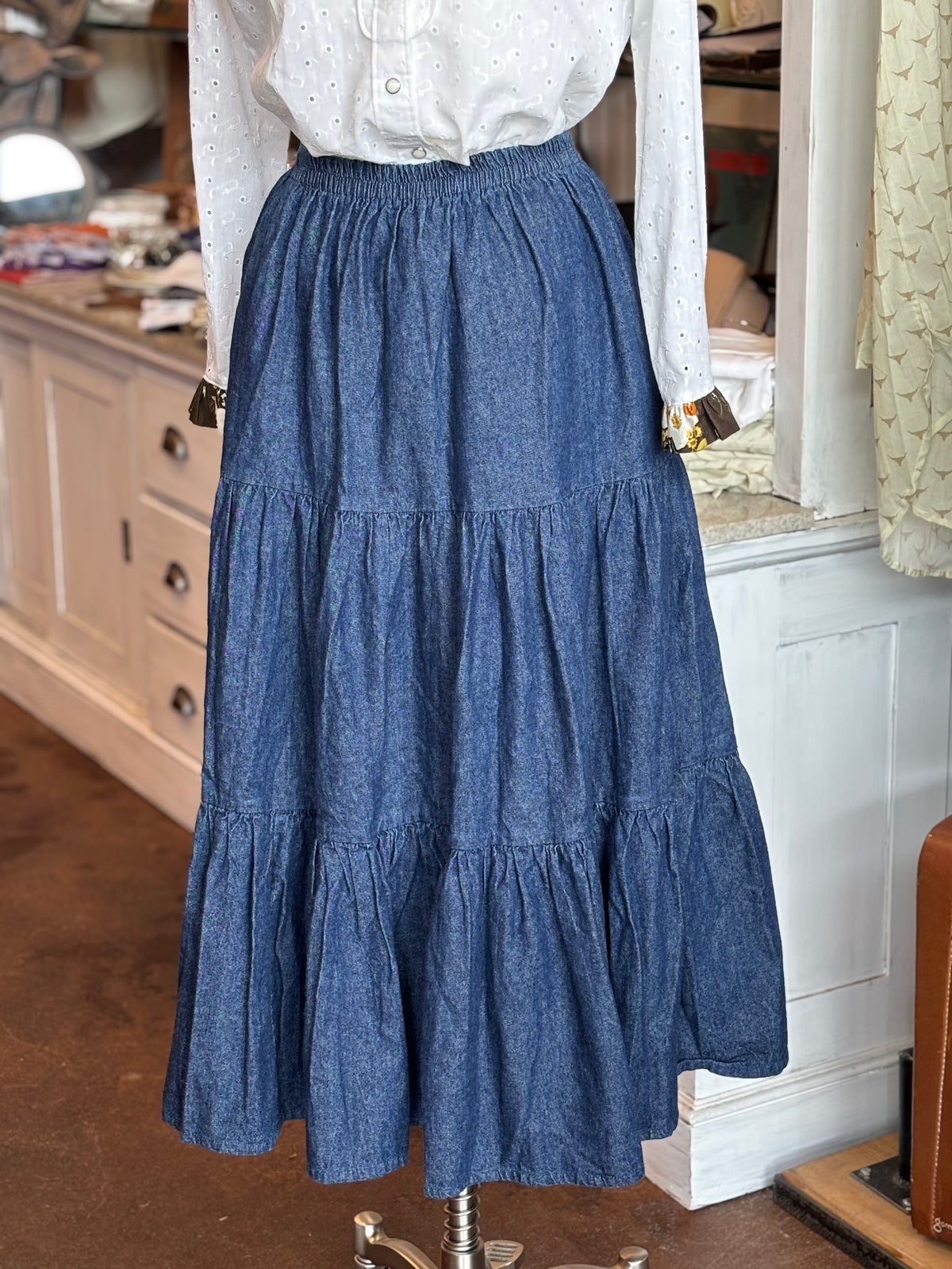 Patricia Wolf Denim Skirt