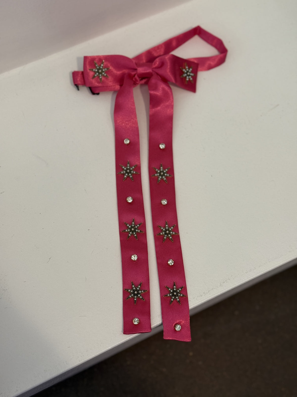 Western Pink Satin Neck Tie