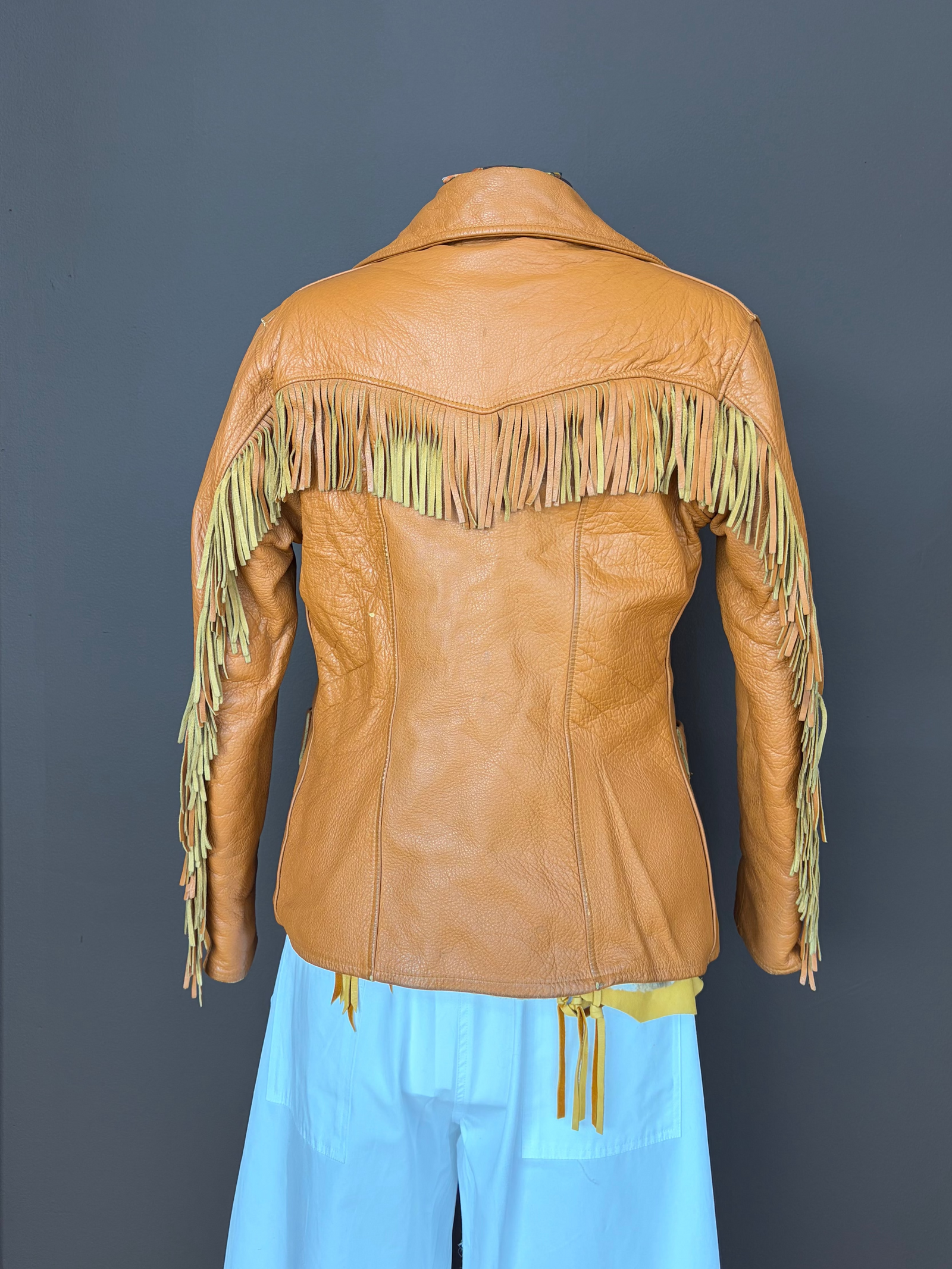 W. A. Heldt Shearling Lined Fringe Jacket