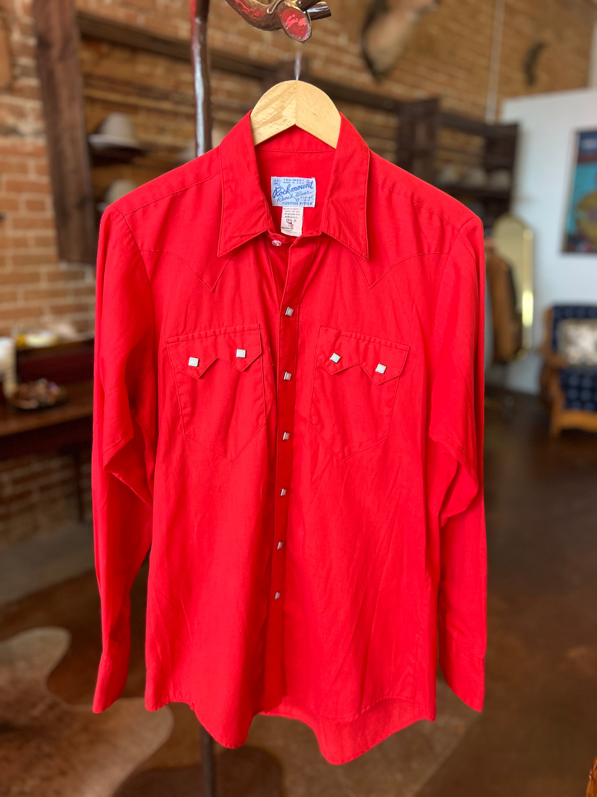 Vintage Rockmount Red Western Shirt