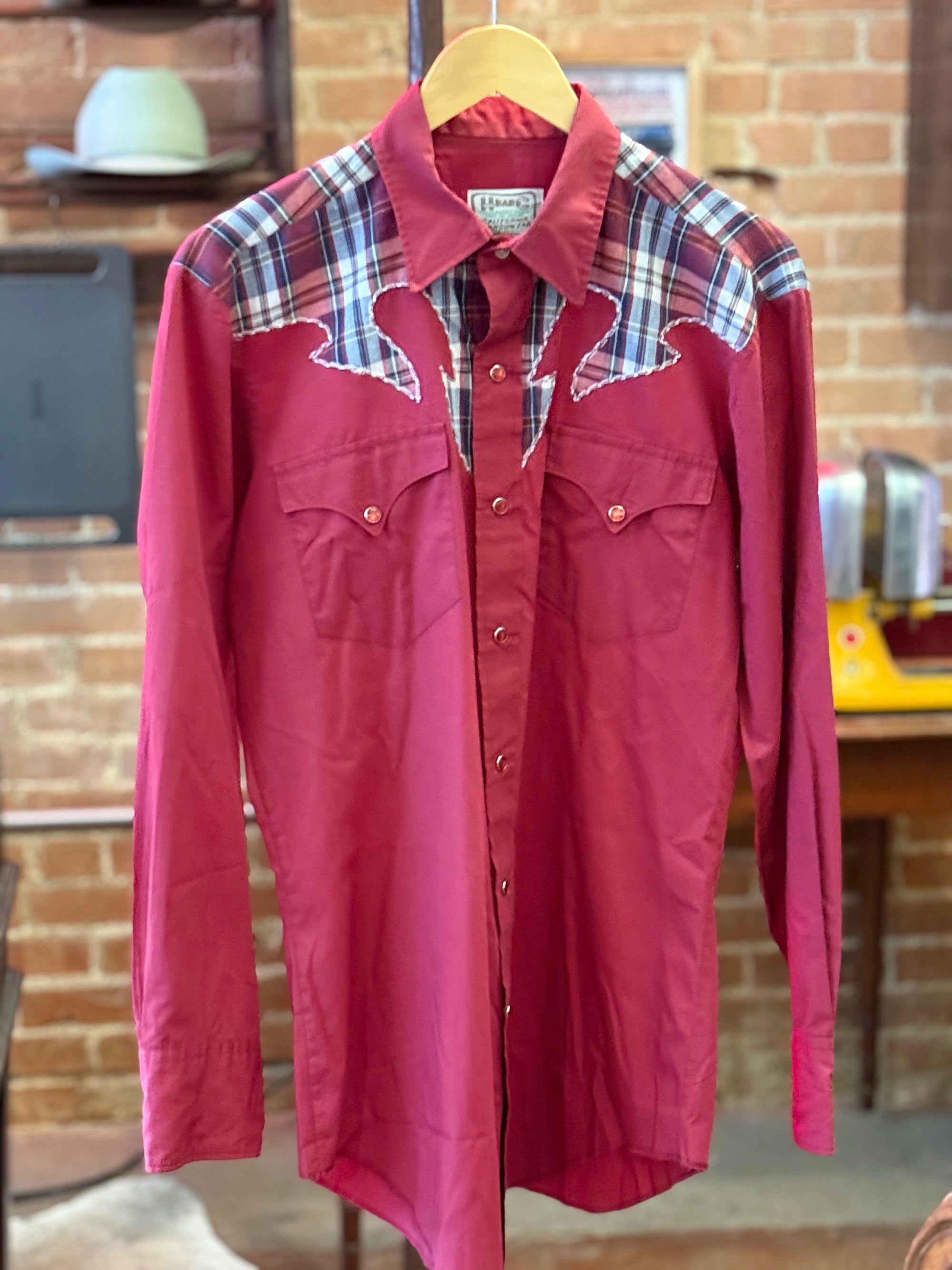 Vintage H Bar C Red Western Shirt