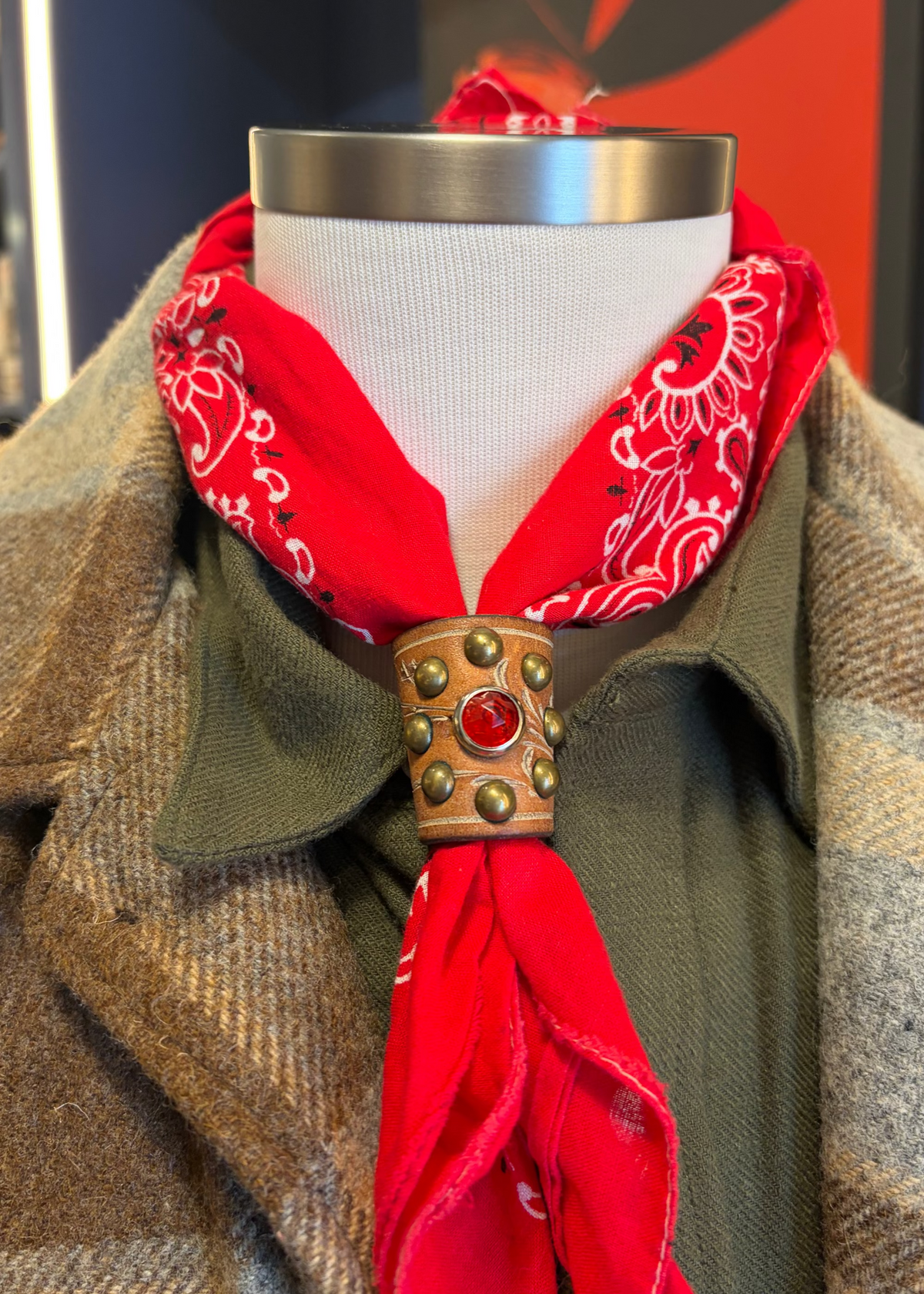 Leather Scarf Slide