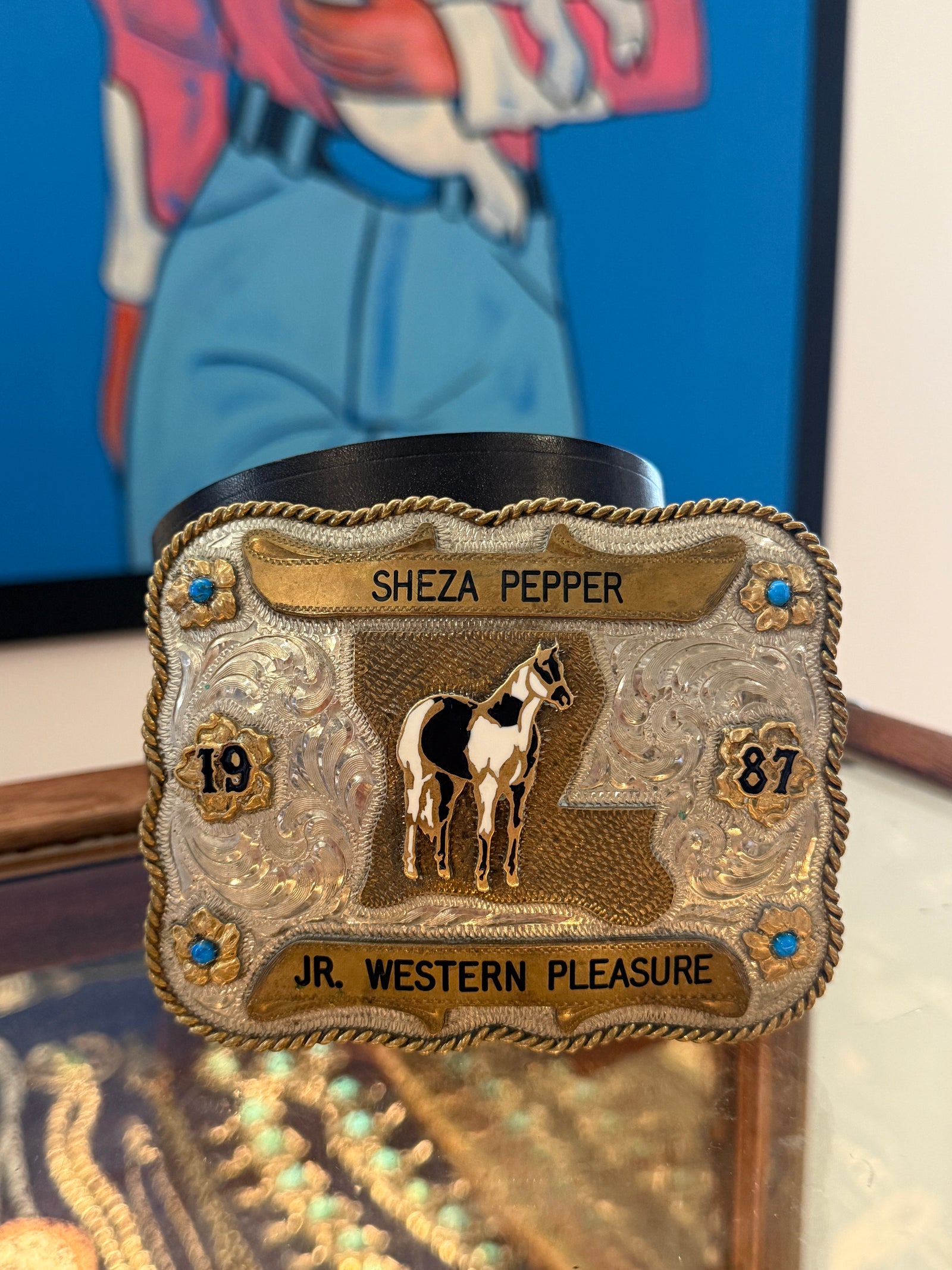 Sheza Pepper JR. Western Pleasure Horse Belt Buckle