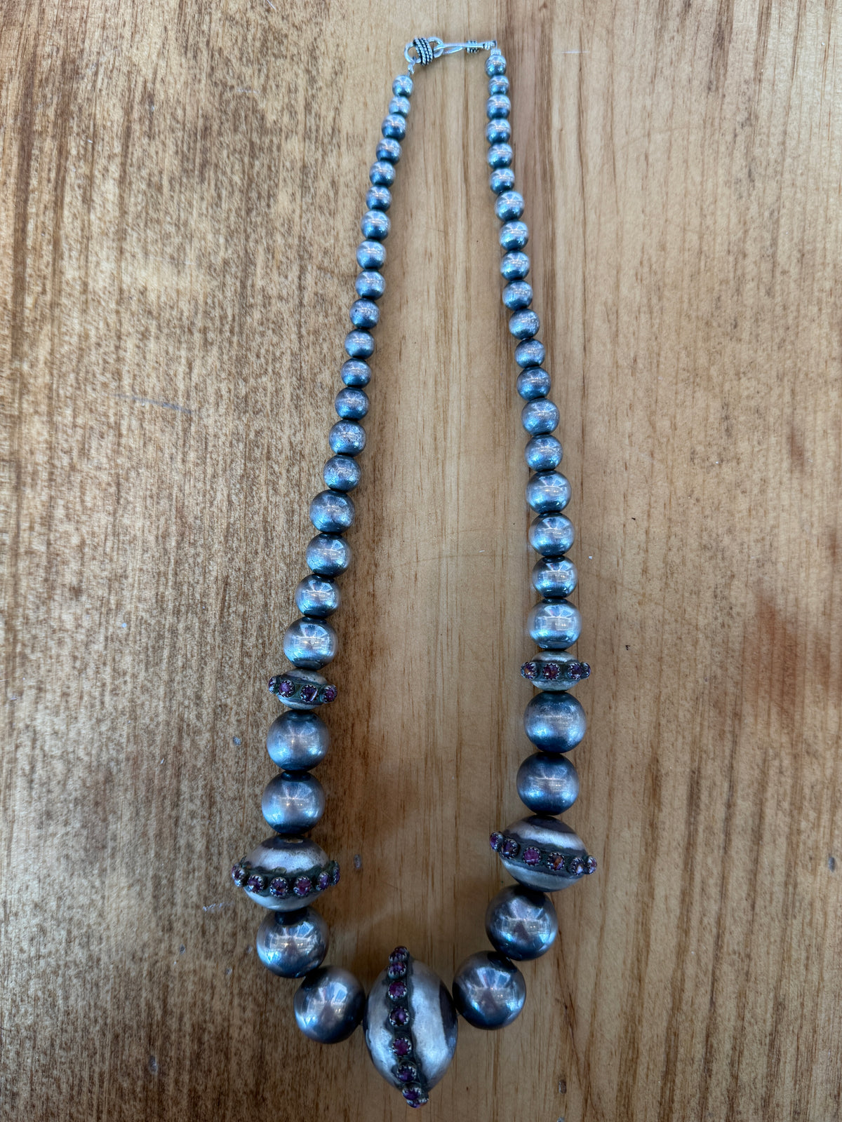 Purple Spiny Oyster Navajo Pearls