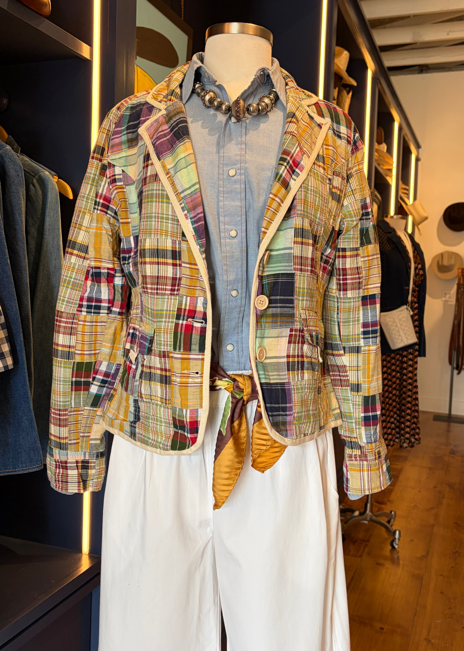 Bill Blass Plaid Jacket