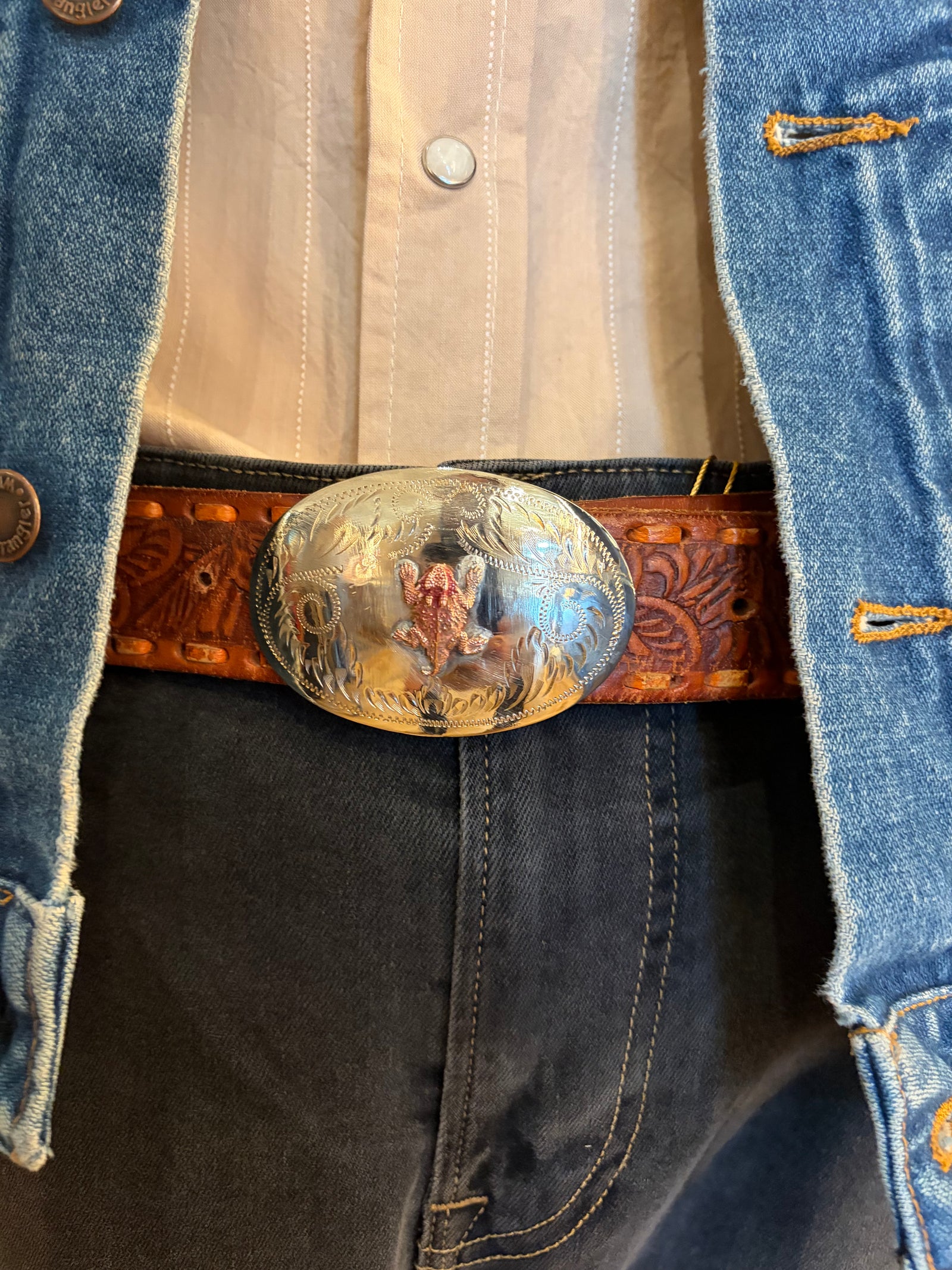 Horned Frog Belt Buckle