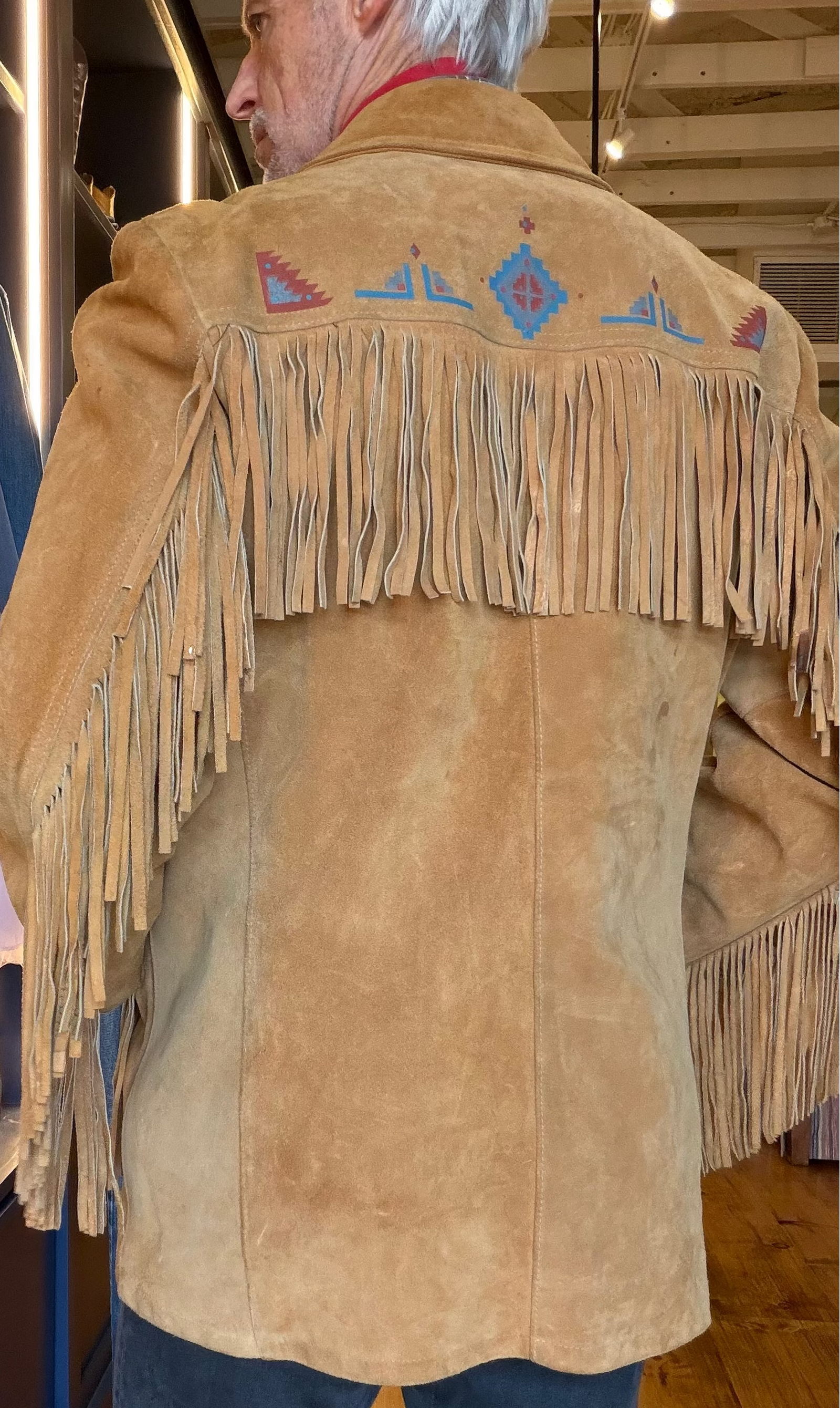 Suede Western Style Fringe Jacket