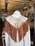 Hide and Fringe Gem Collar