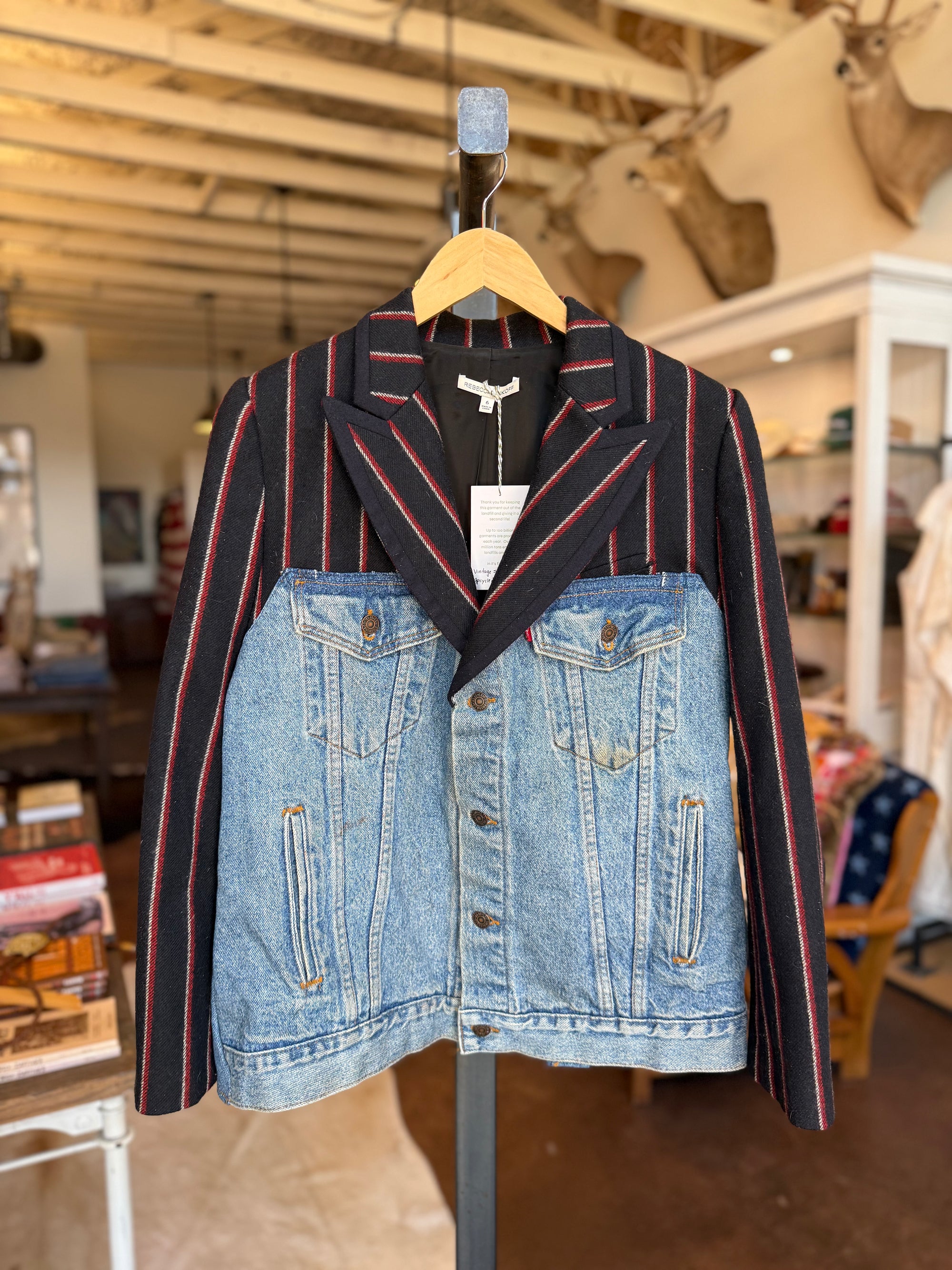 ReWorked Stripe Blazer