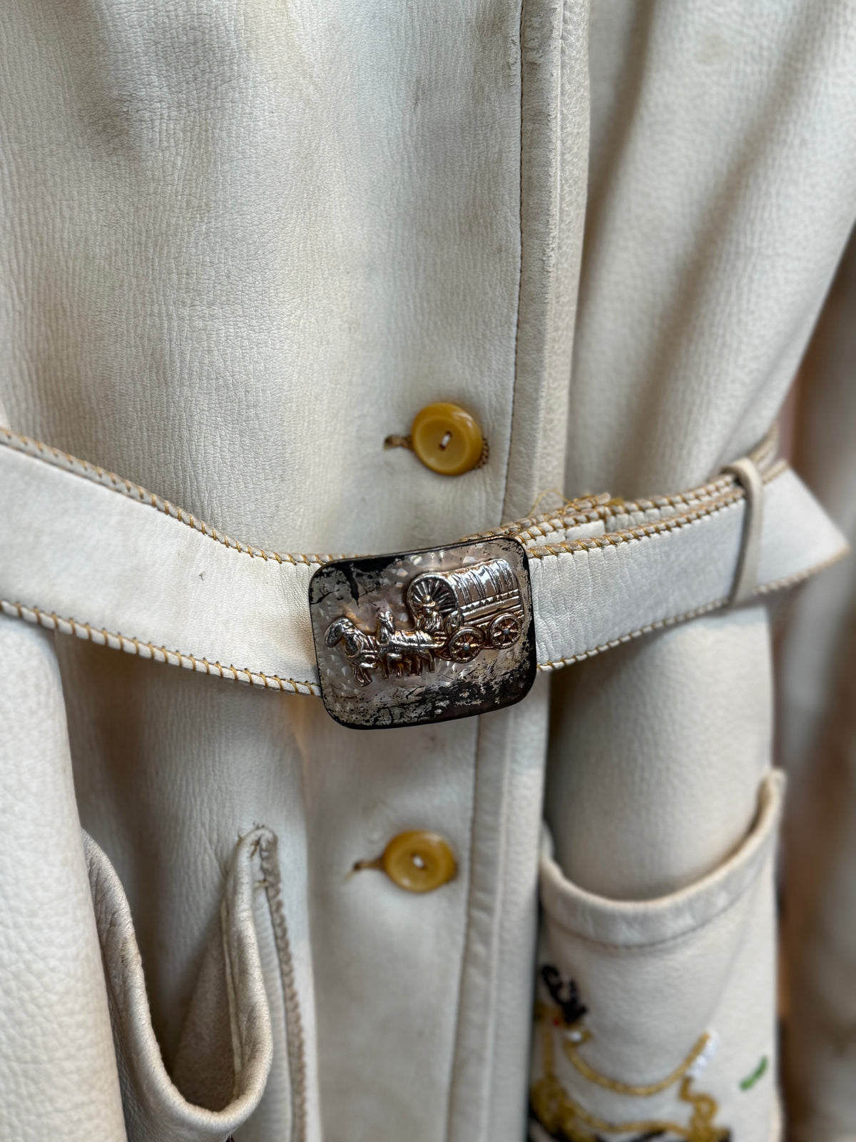 Beaded Cream Fringe Jacket