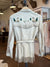 Vintage Beaded Cream Fringe Jacket