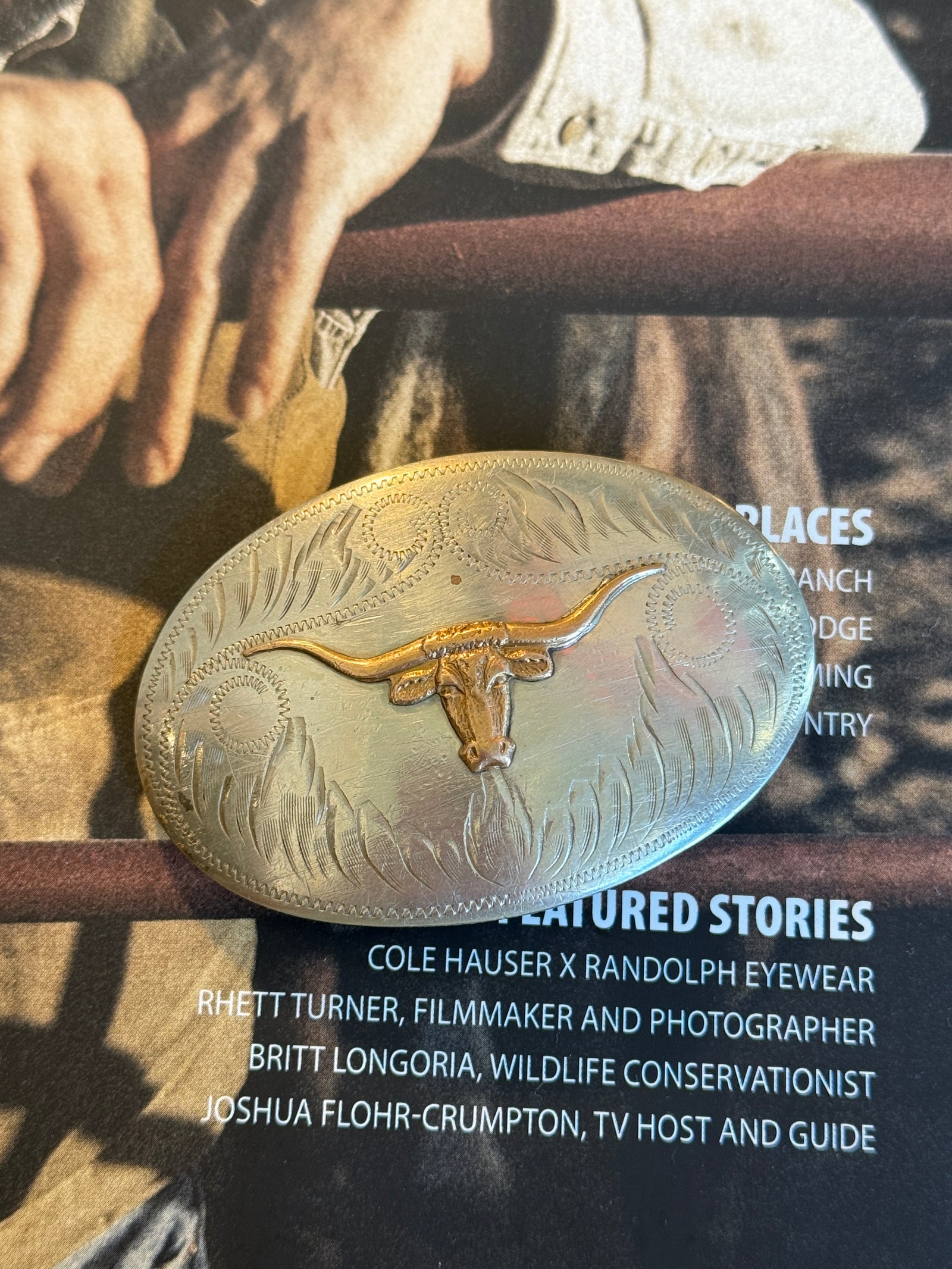 Longhorn Belt Buckle
