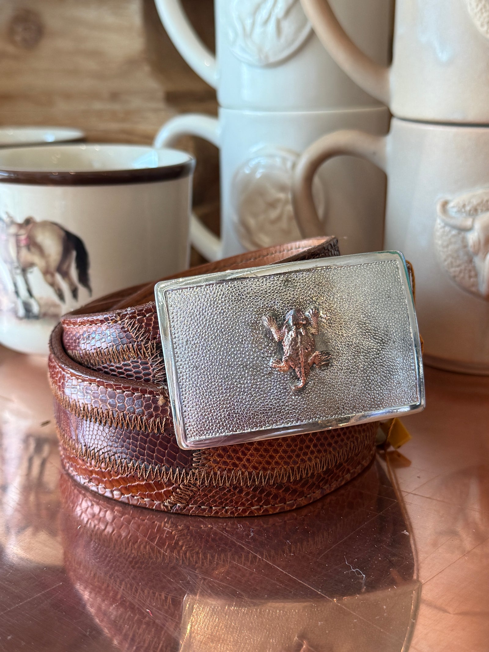 Horned Frog Belt Buckle