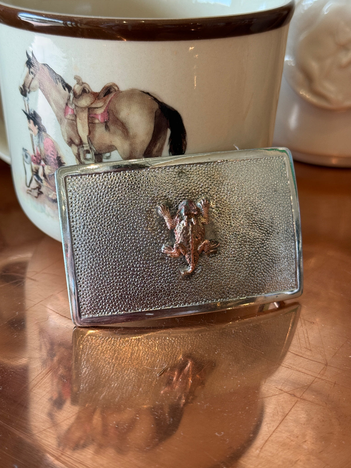Horned Frog Belt Buckle