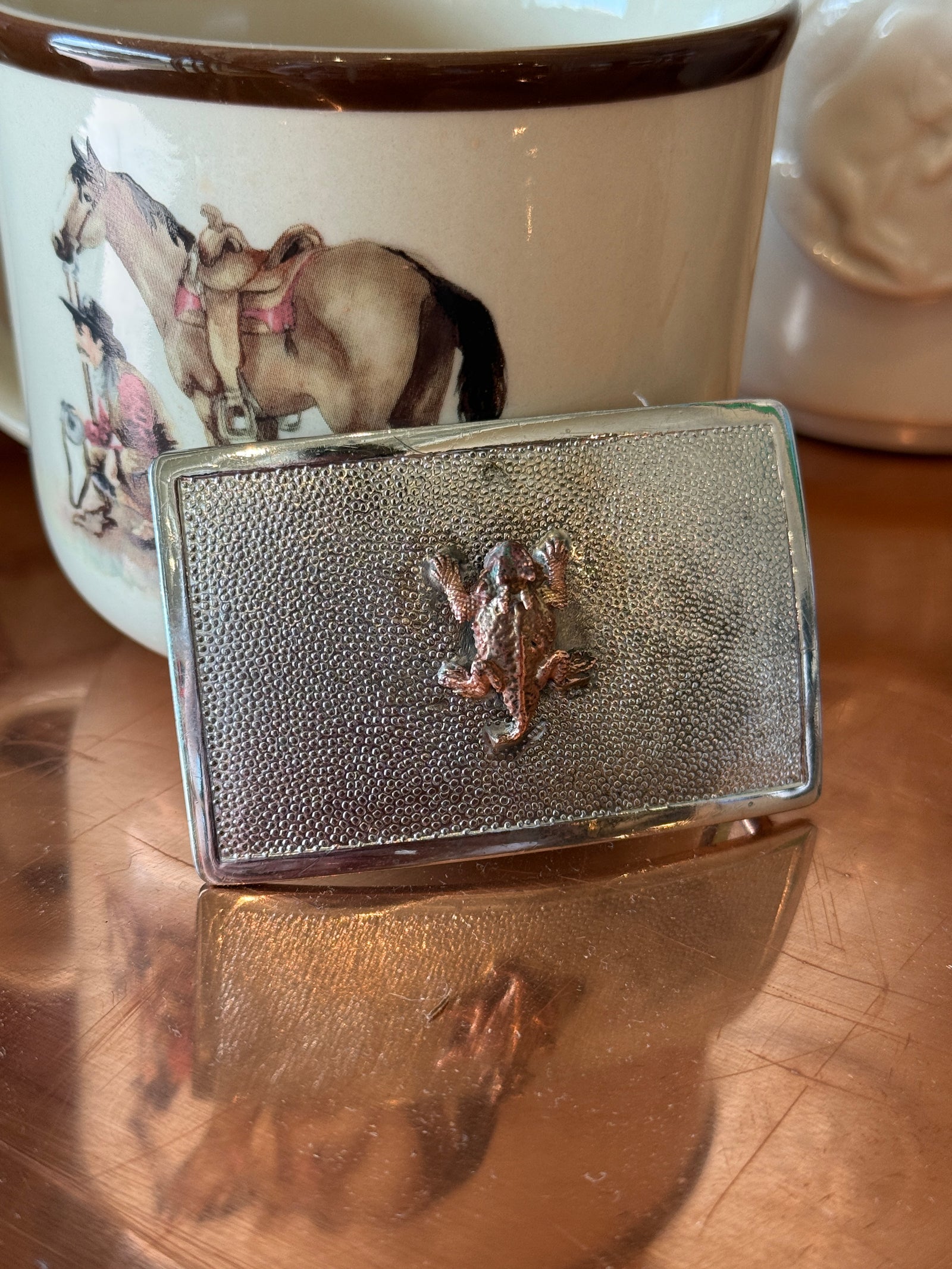 Horned Frog Belt Buckle