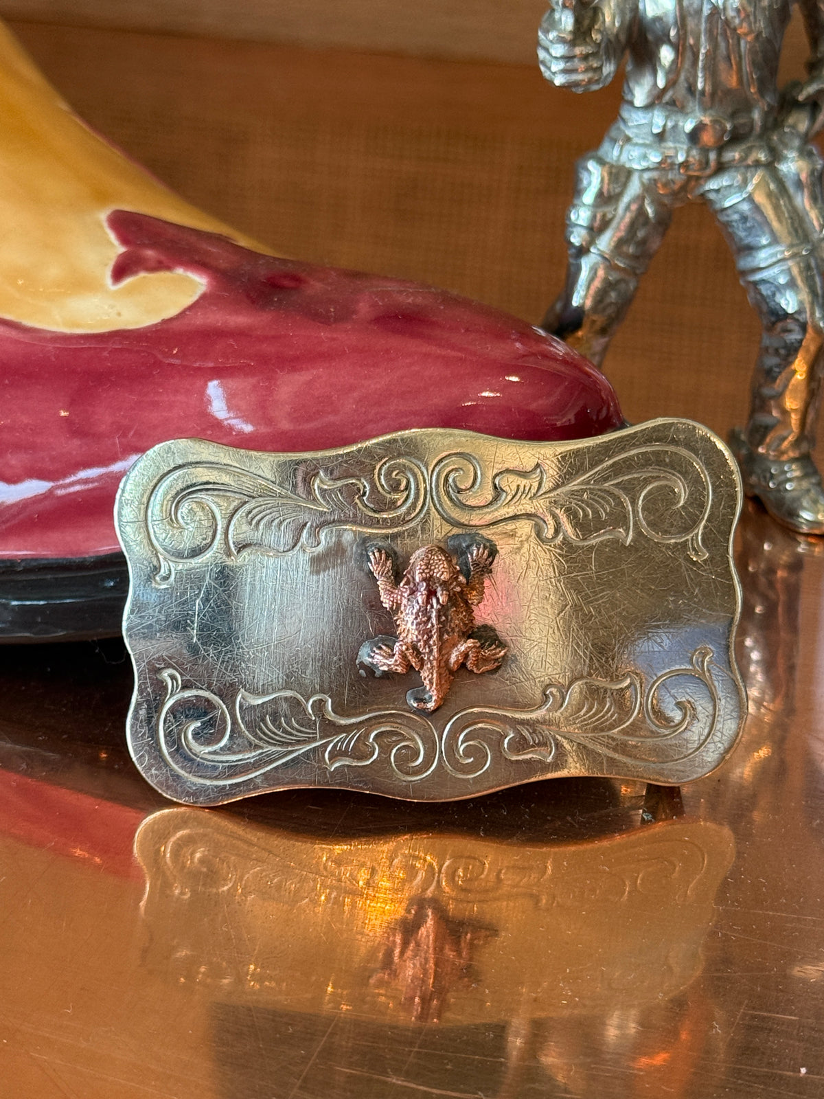 Horned Frog Belt Buckle