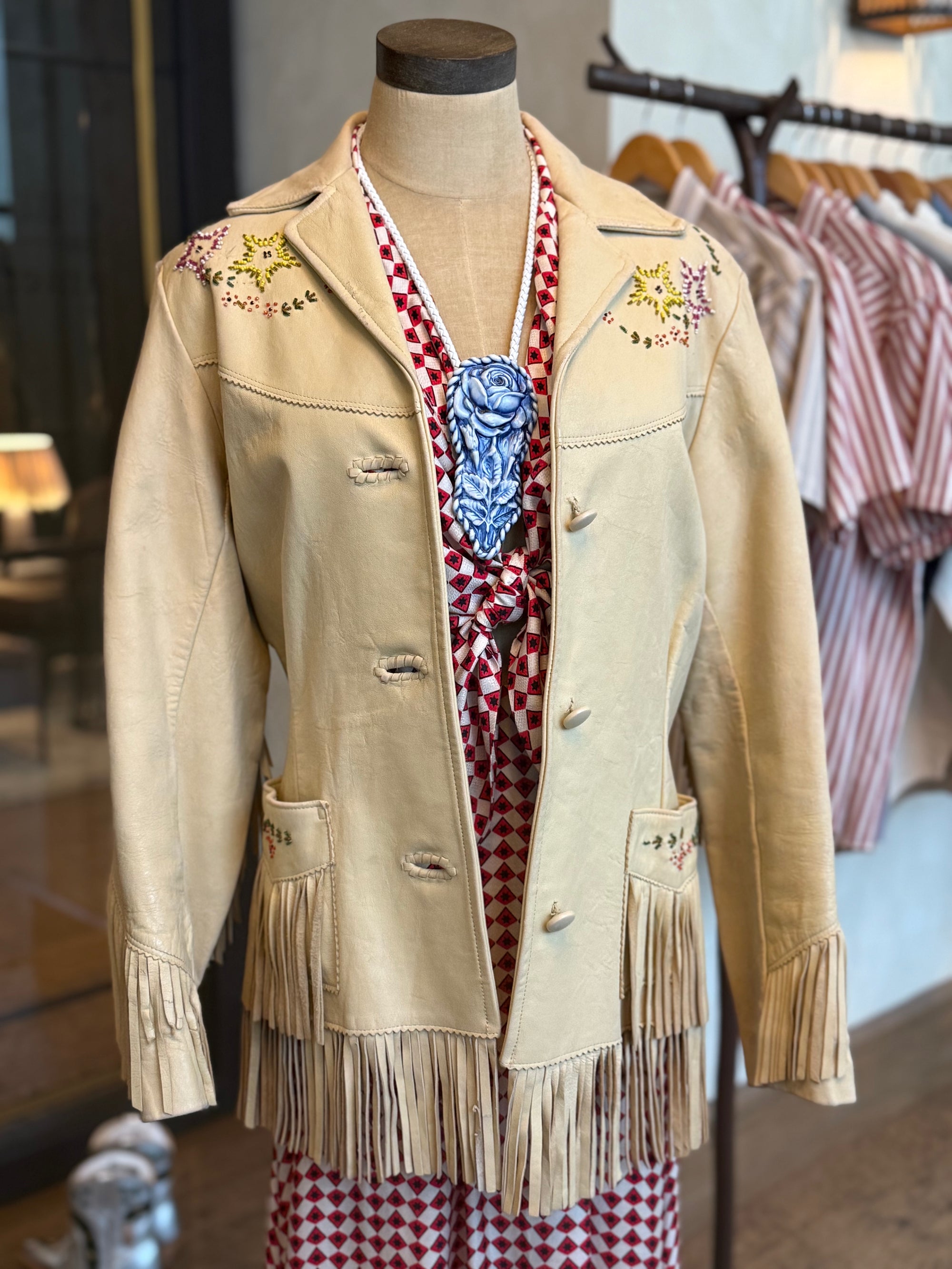 Vintage Chris Line Fringe Jacket