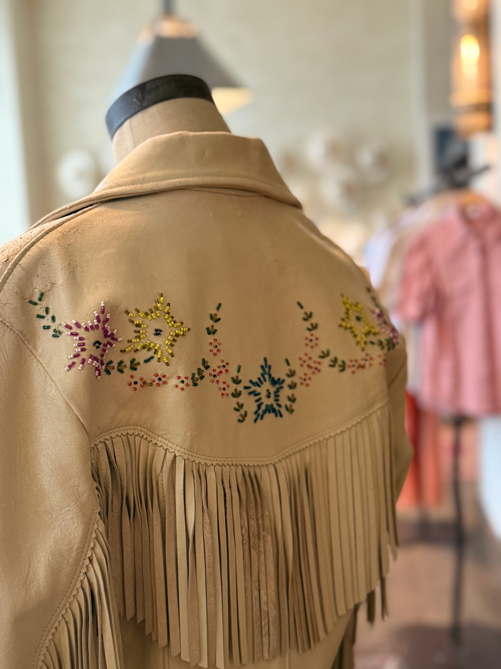 Vintage Chris Line Fringe Jacket