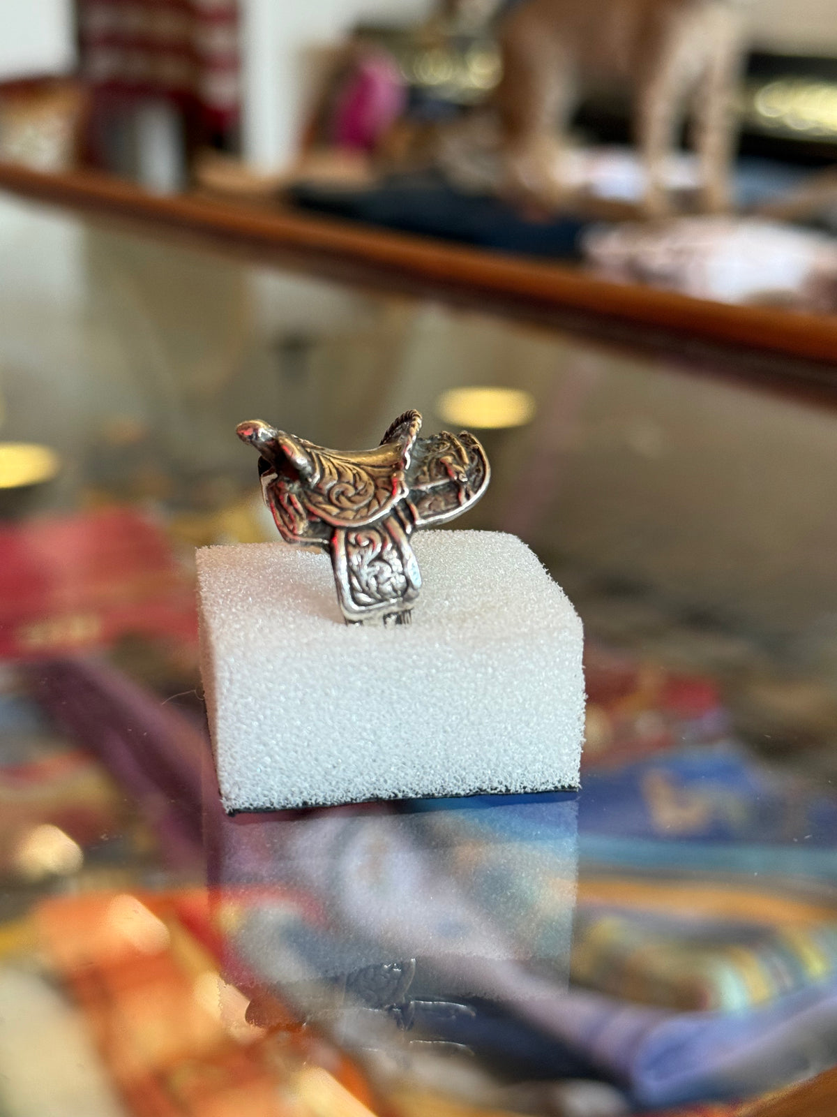 Vintage Sterling Saddle Ring