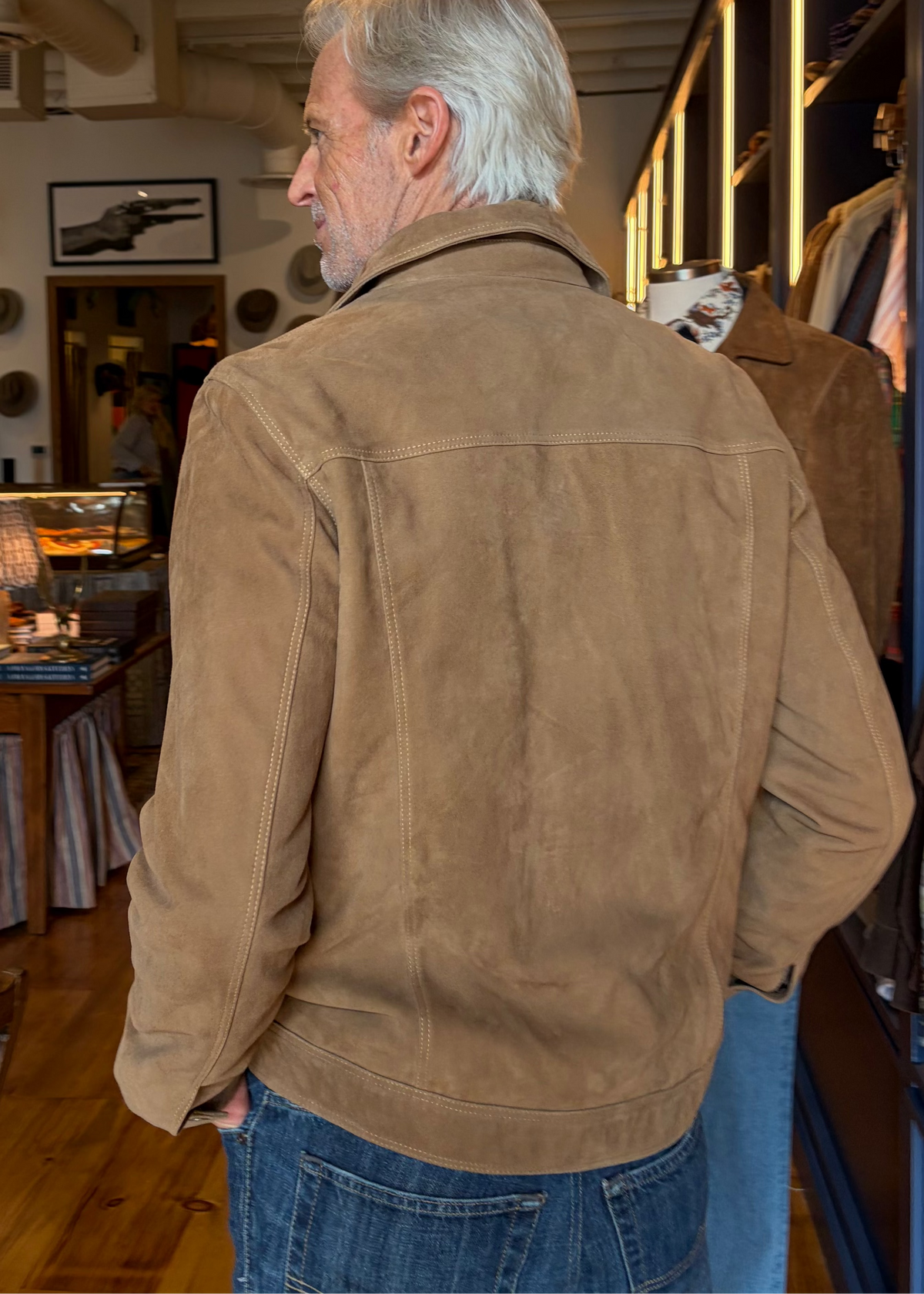 Suede Trucker Jacket