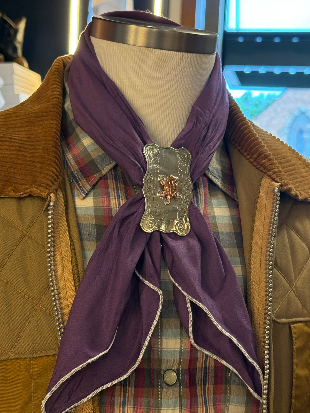 Horned Frog Scarf Slide