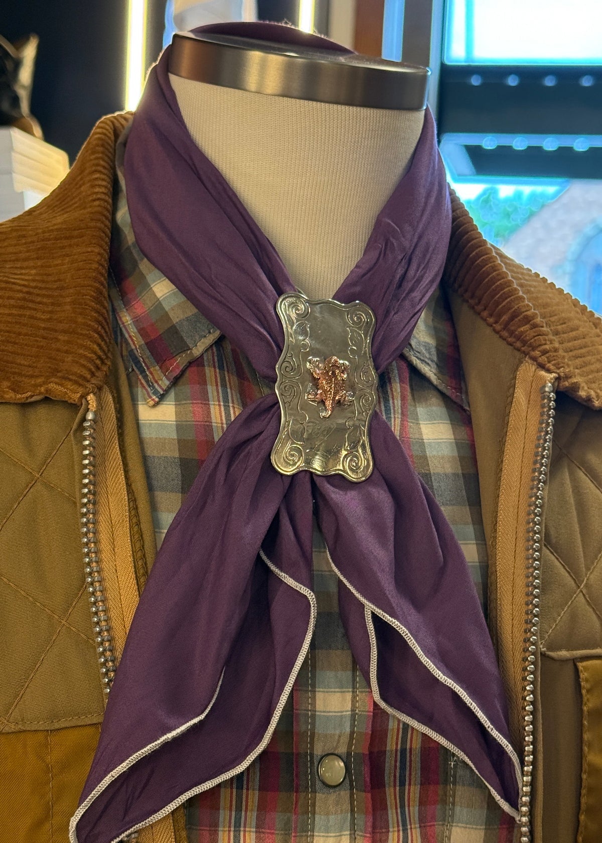 Horned Frog Scarf Slide