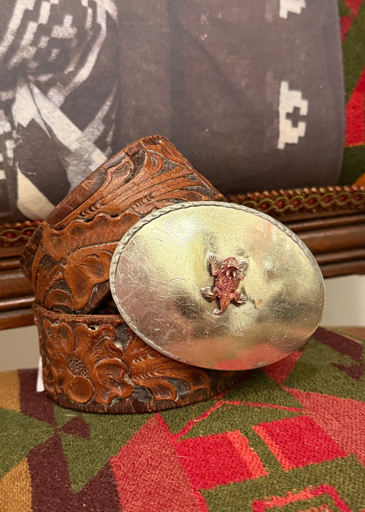 Horned Frog Belt Buckle
