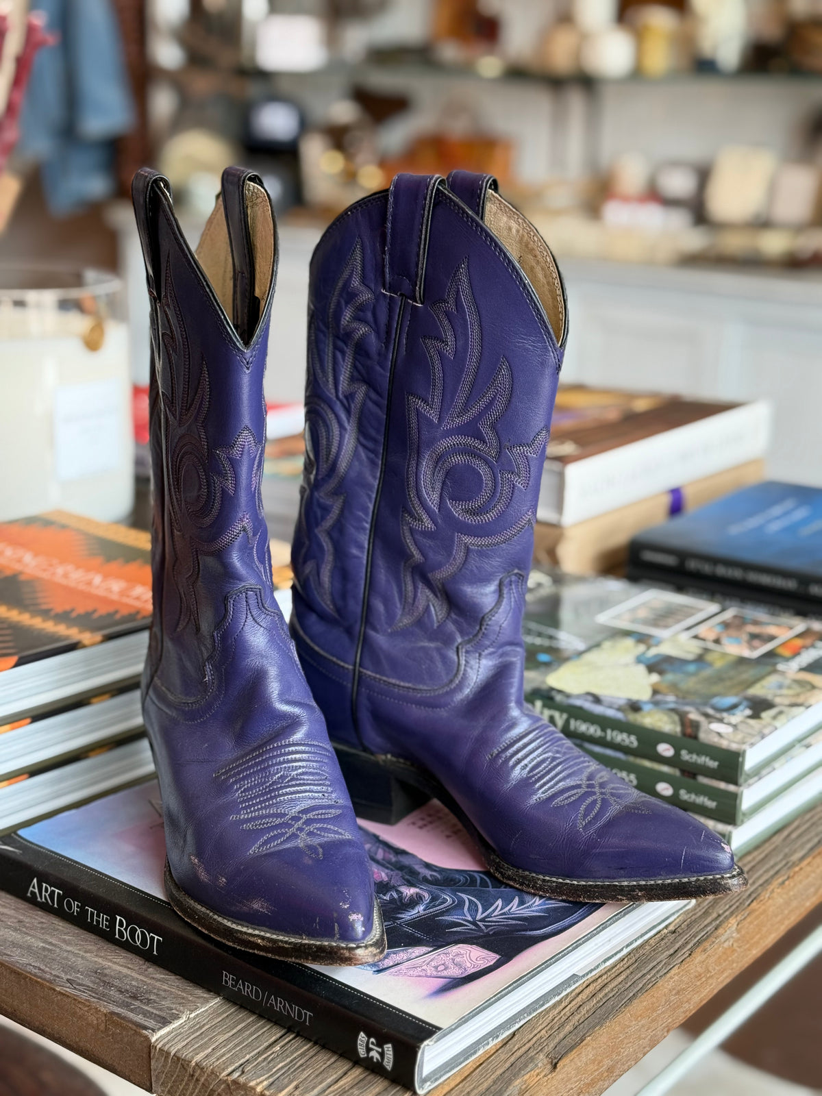 Vintage Purple Justin Boots