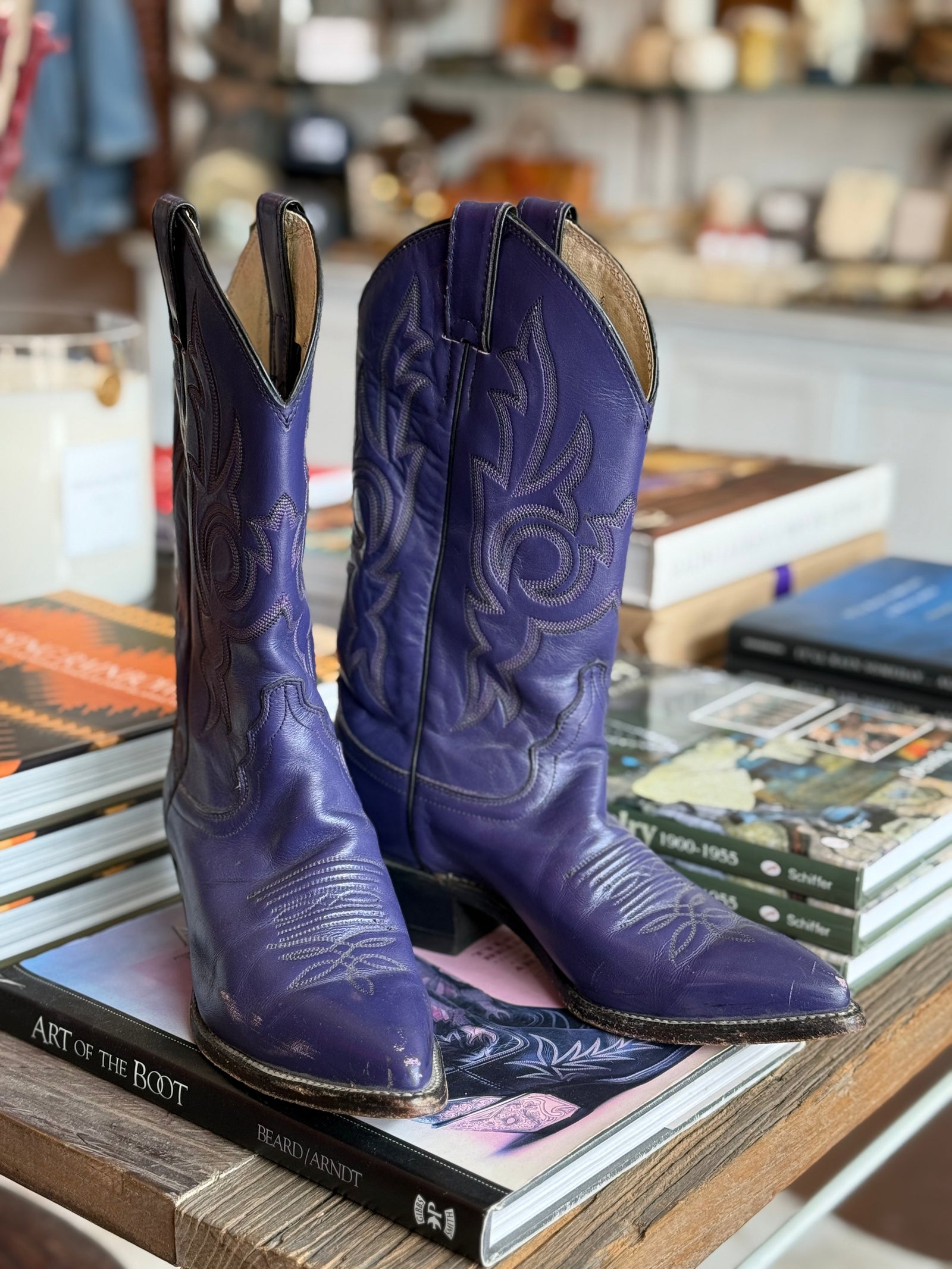 Vintage Purple Justin Boots