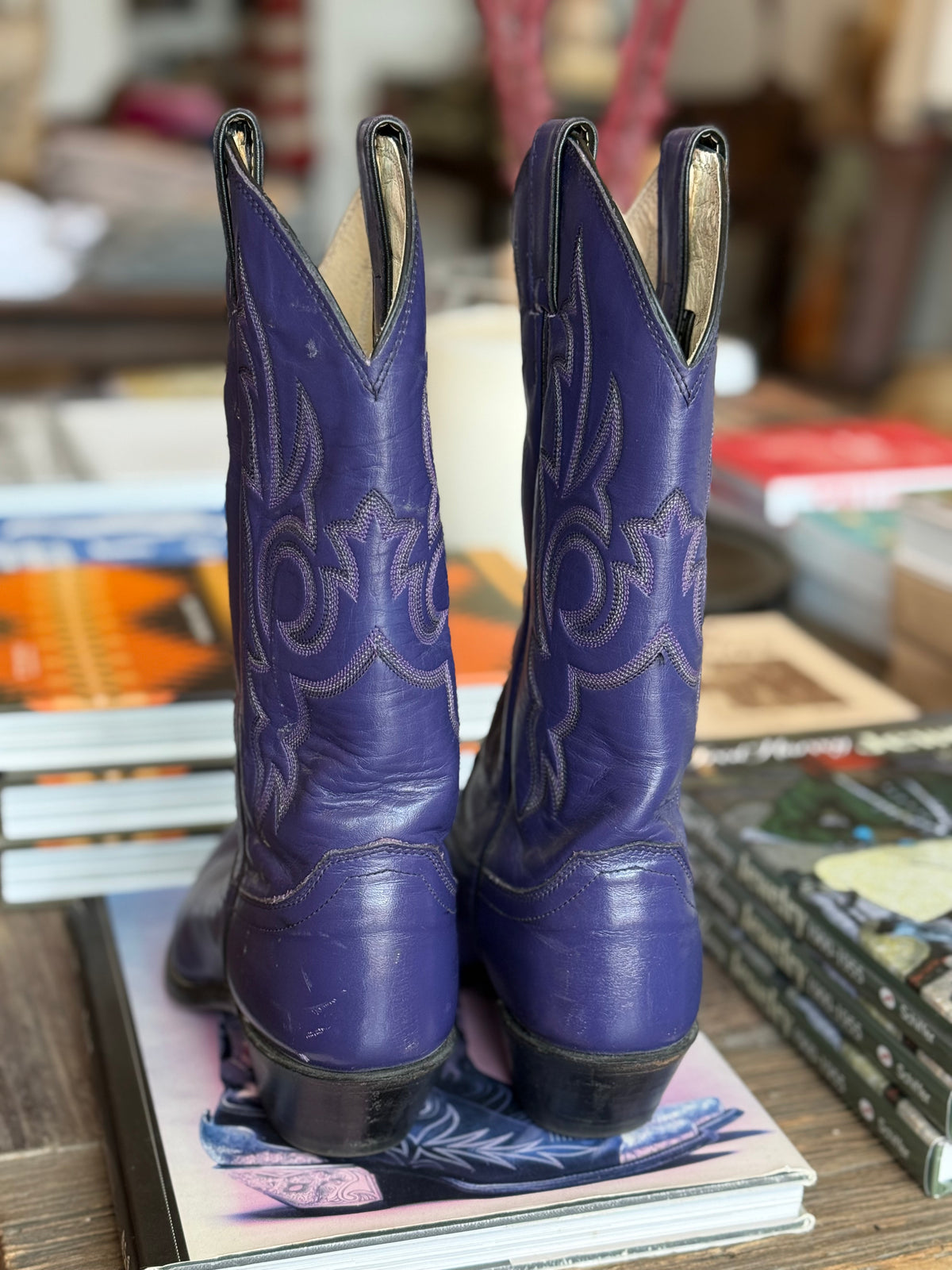 Vintage Purple Justin Boots