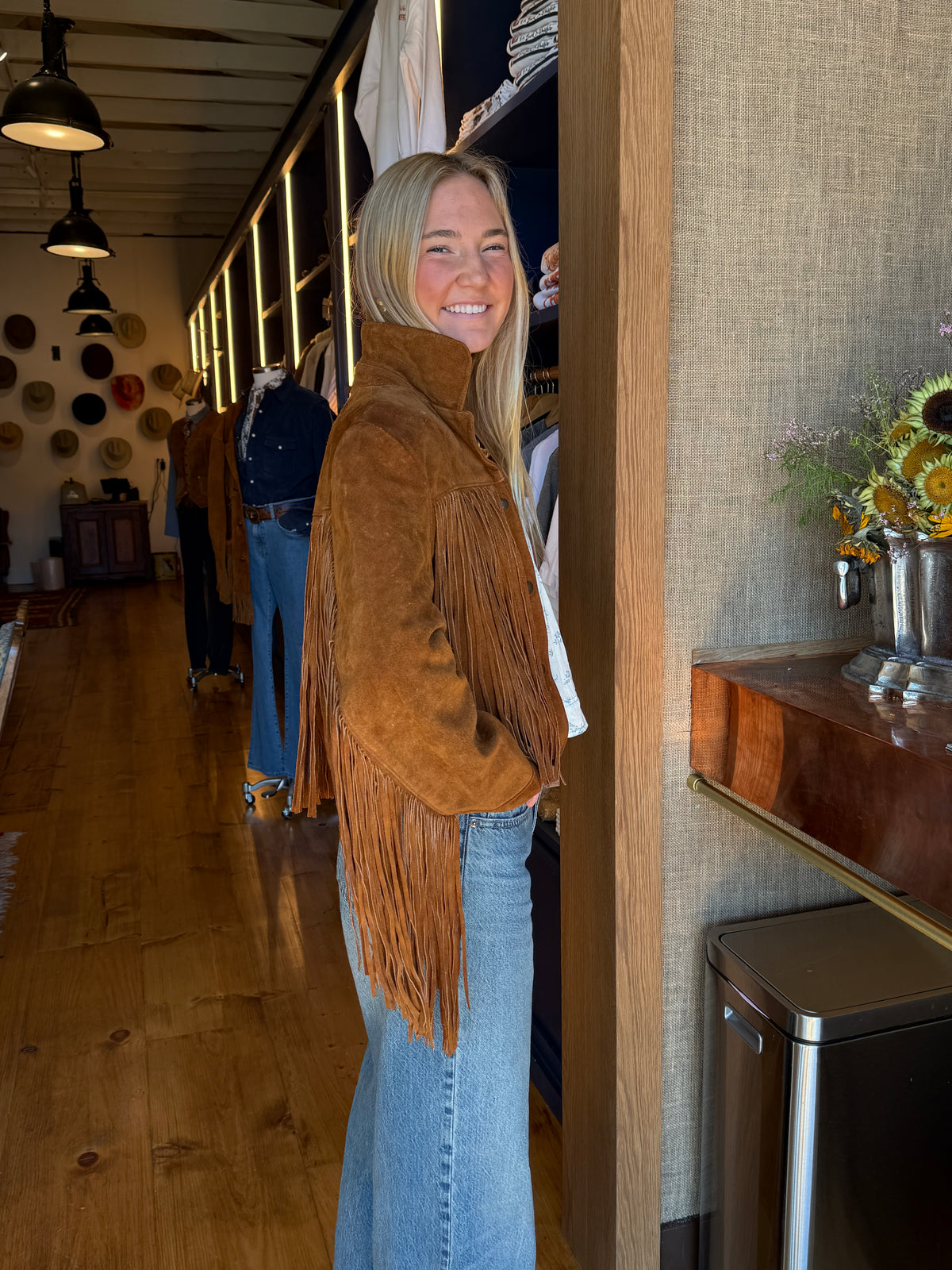 Women's Cropped Fringe Jacket