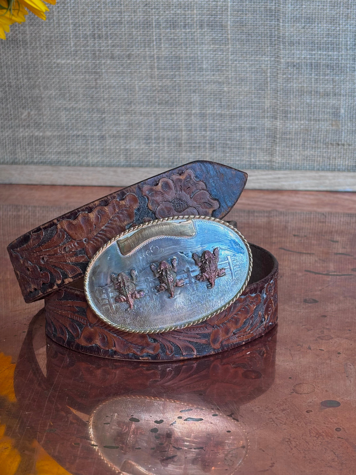 Horned Frog Belt Buckle