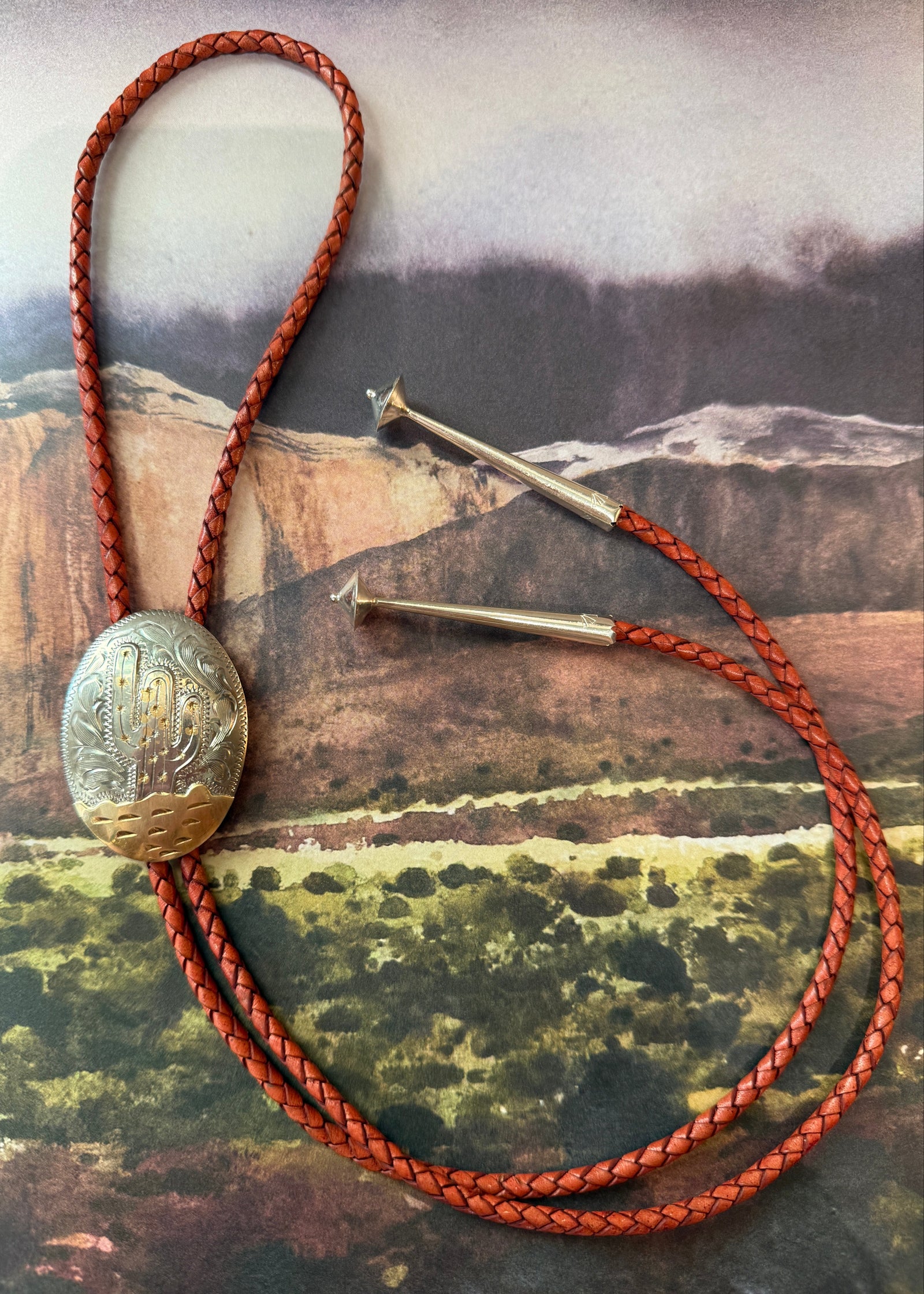 Cactus Bolo Tie