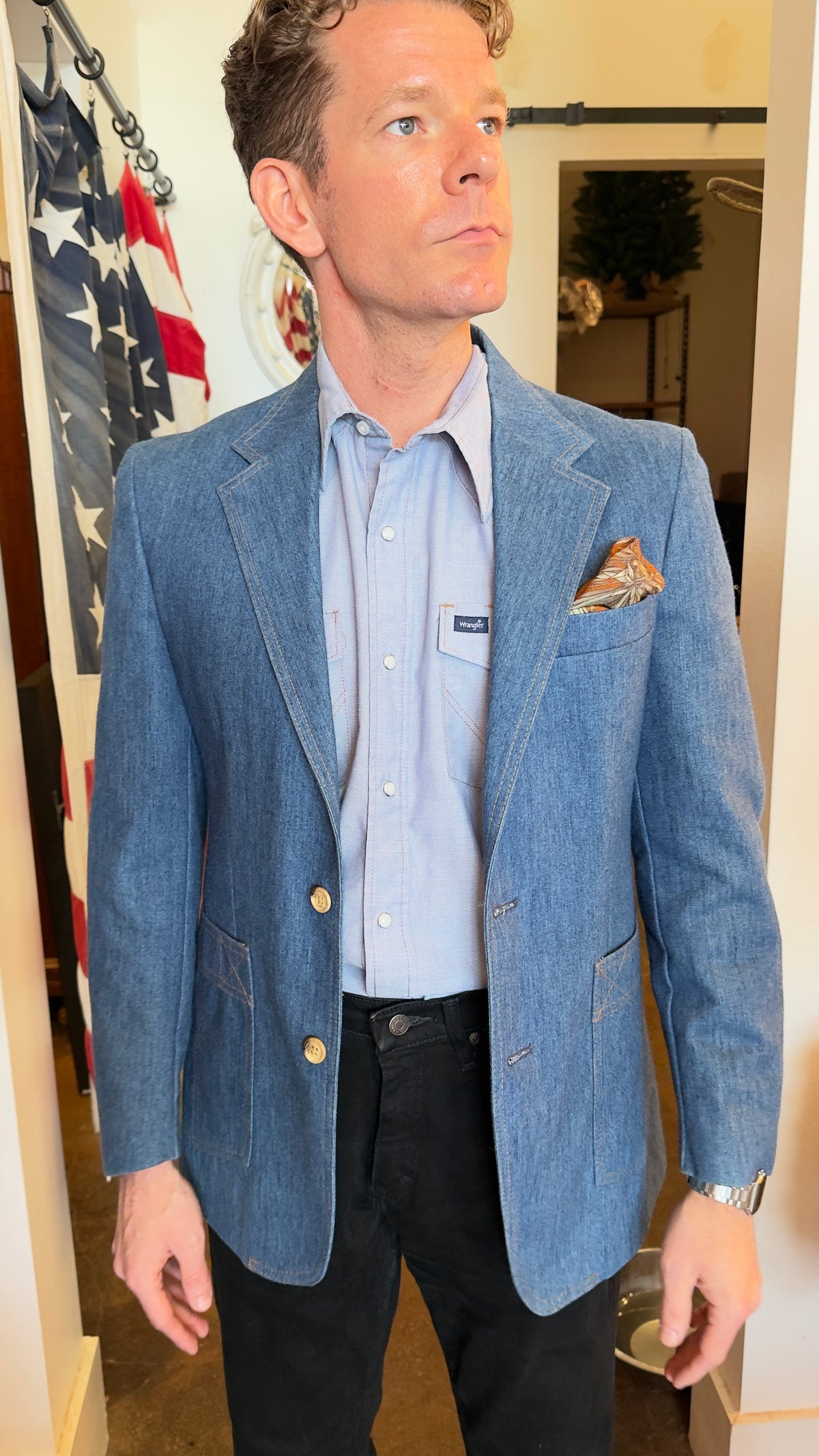 Levi's Denim Blazer &amp; Vest Set