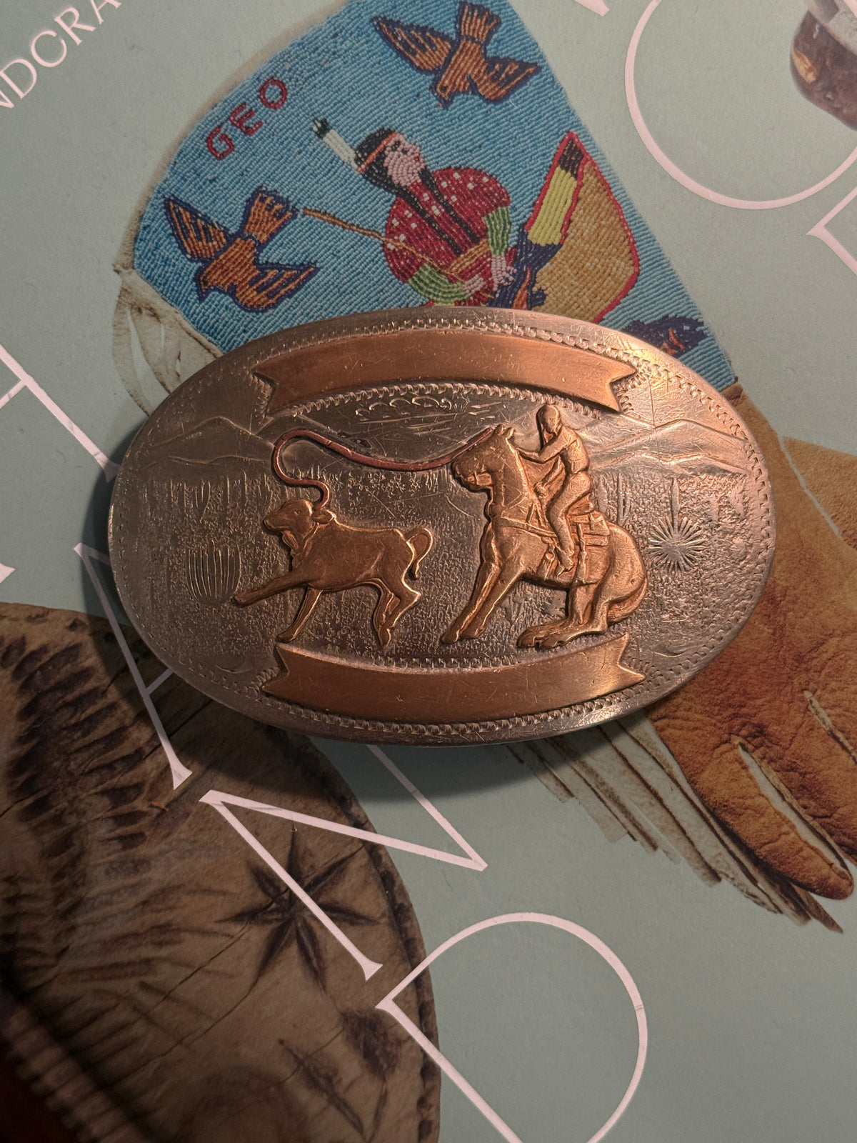 Calf Roper Belt Buckle