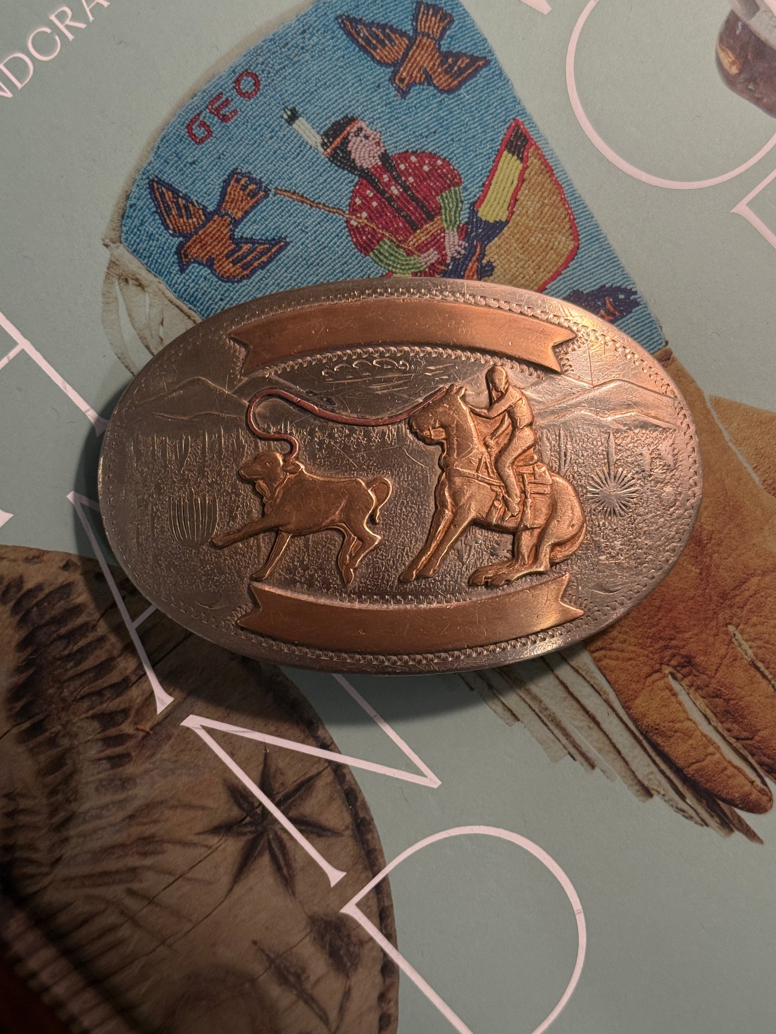 Calf Roper Belt Buckle