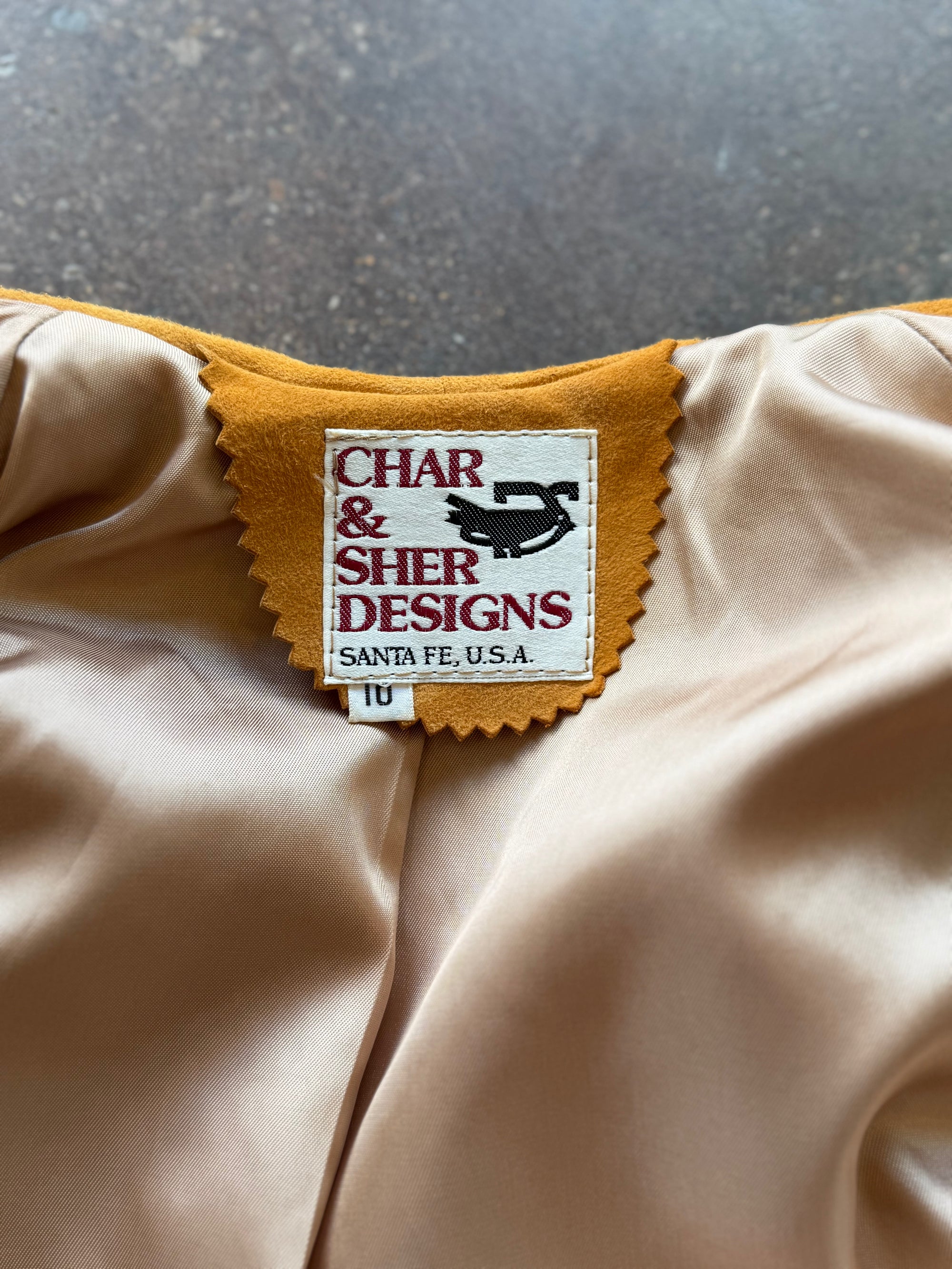 Vintage Char & Sher Beaded Fringe Jacket