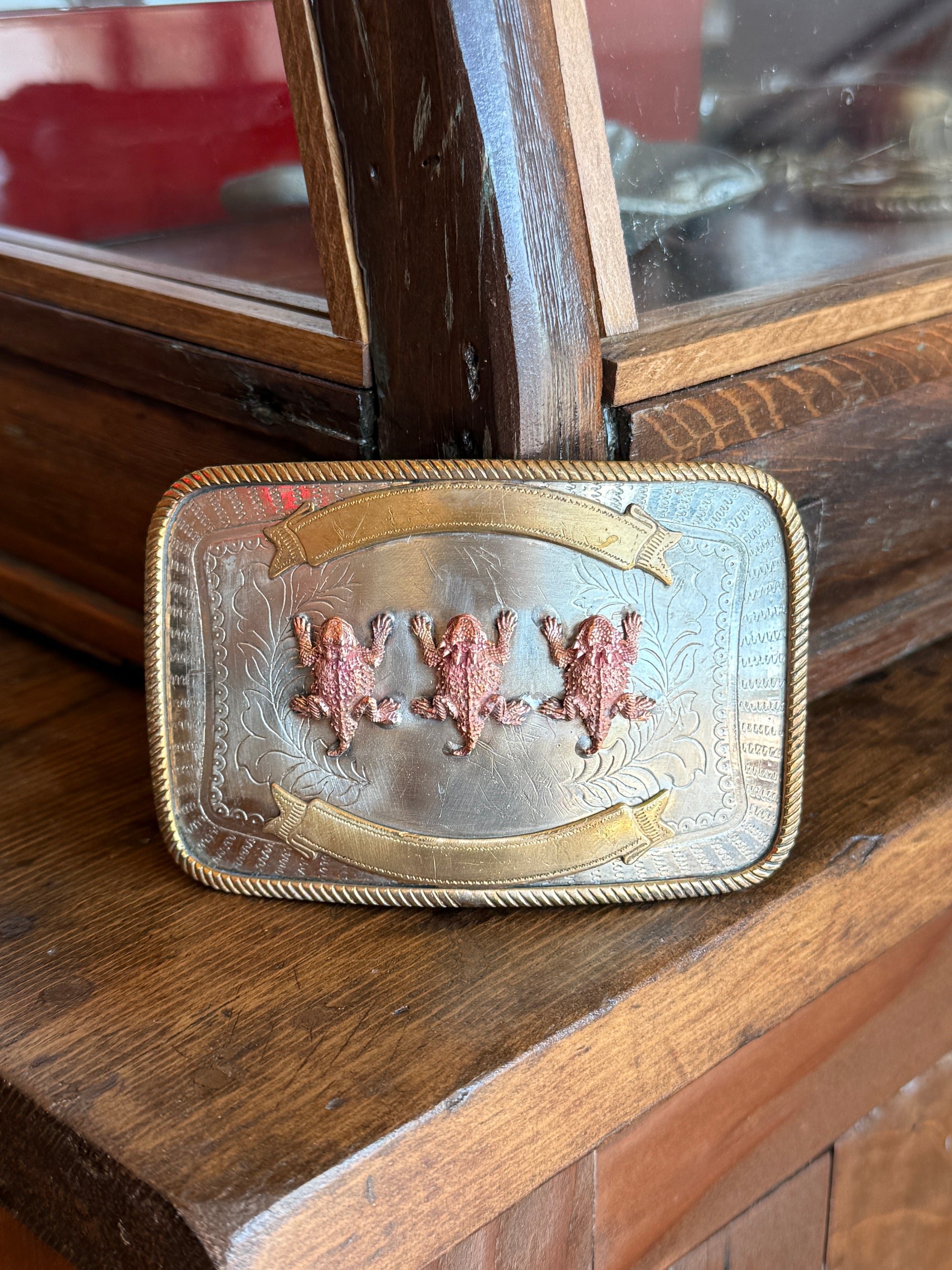 Triple Horned Frog Buckle
