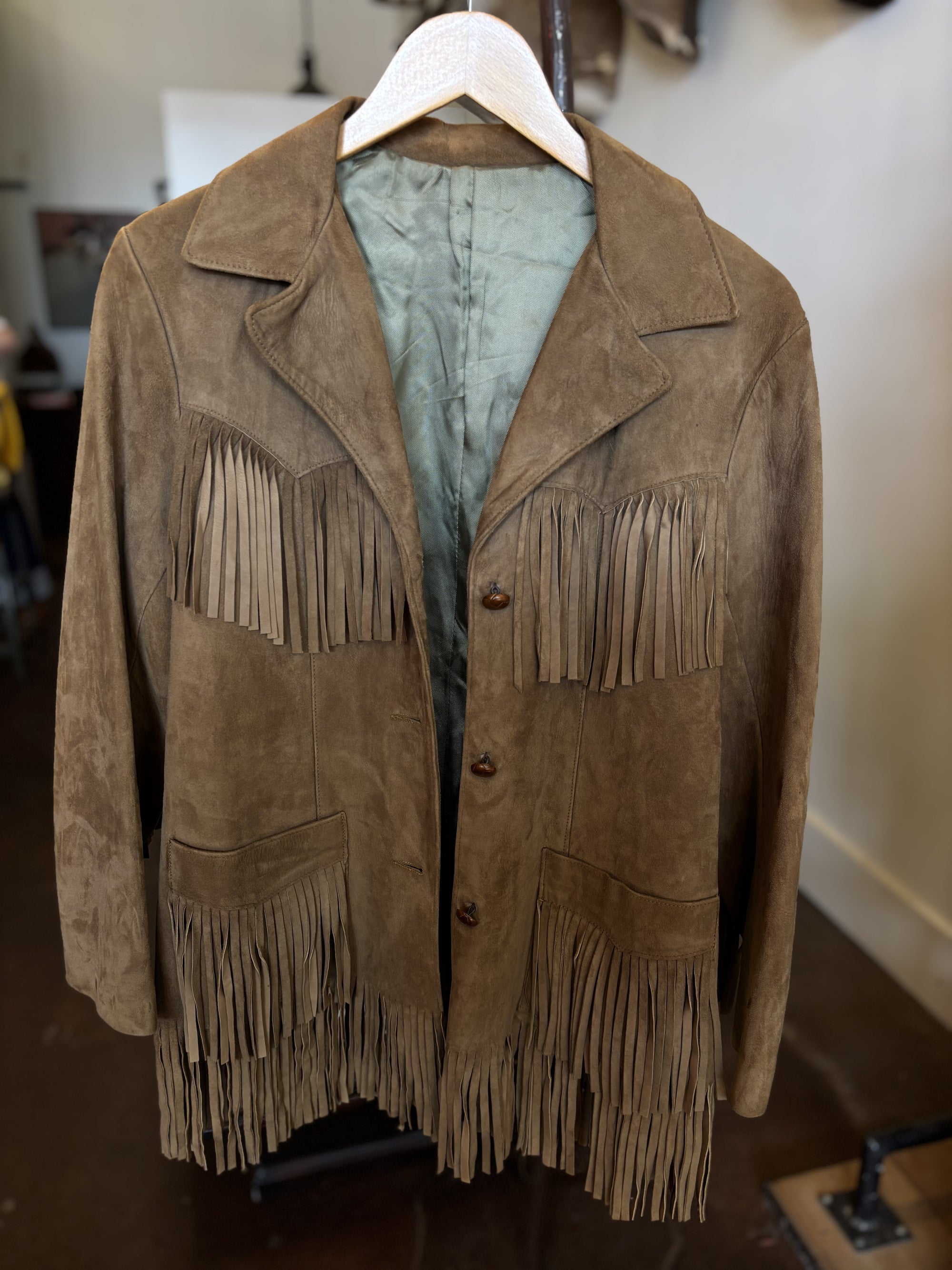 Vintage Lady California Suede Fringe Jacket