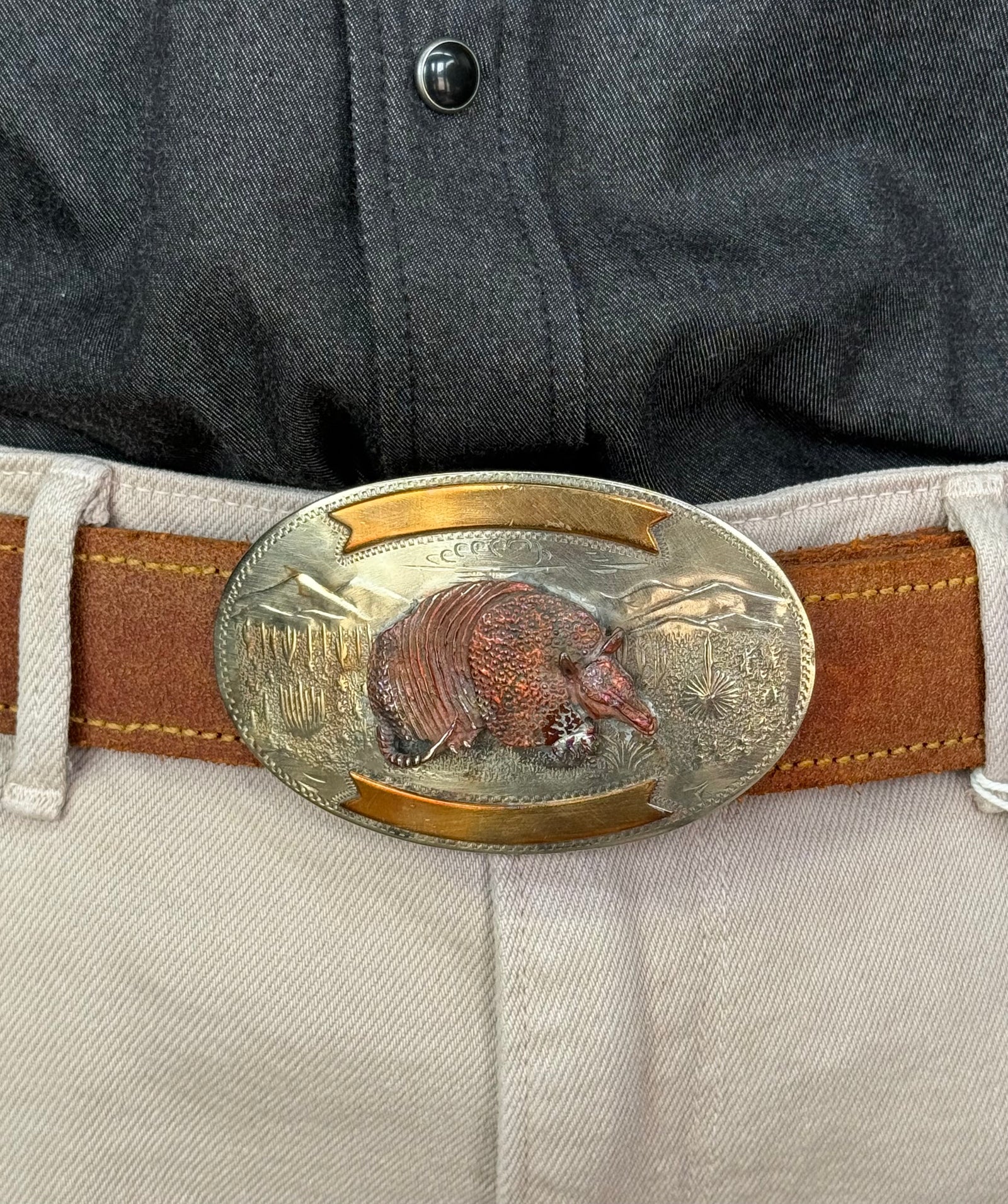Armadillo Belt Buckle