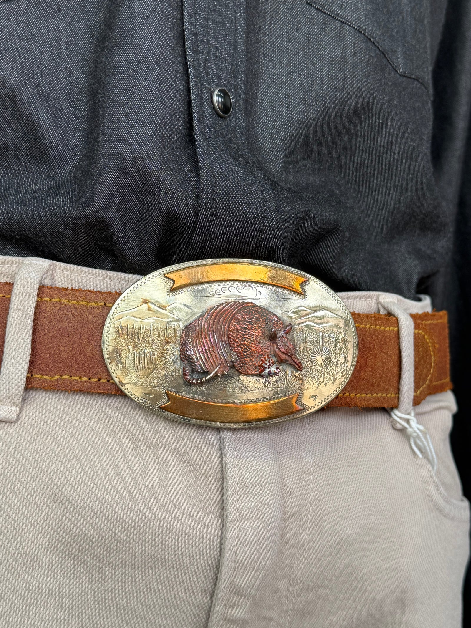 Armadillo Belt Buckle