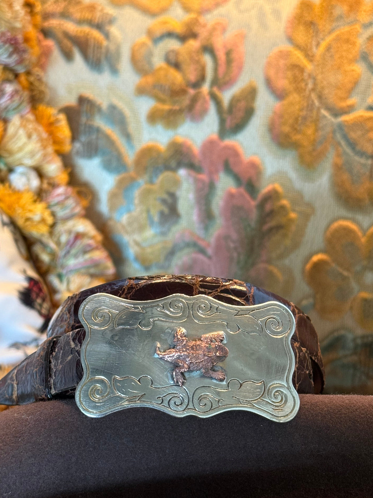 Horned Frog Belt Buckle