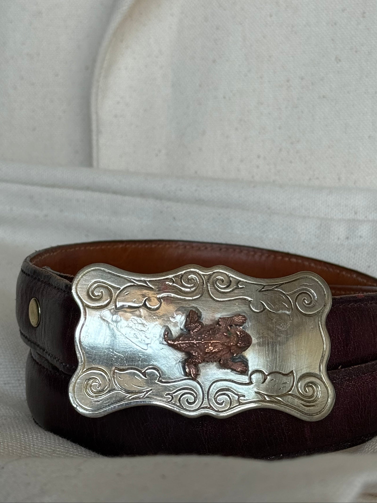 Horned Frog Belt Buckle