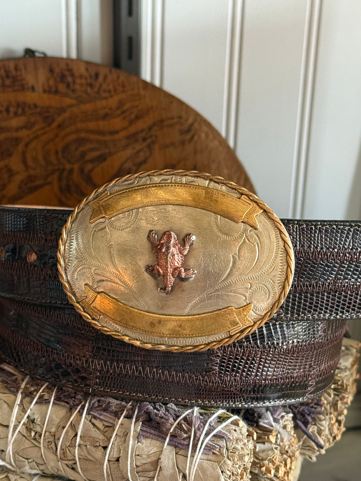 Horned Frog Belt Buckle