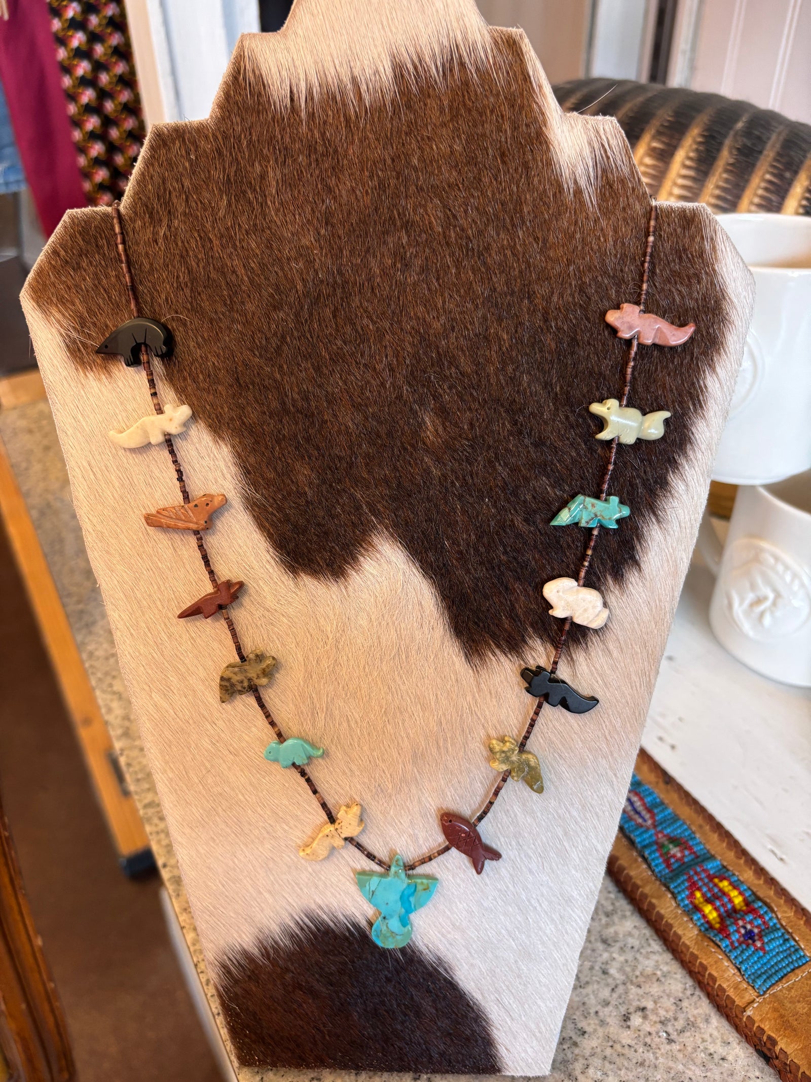 Vintage Zuni Fetish Animal Necklace No. 3