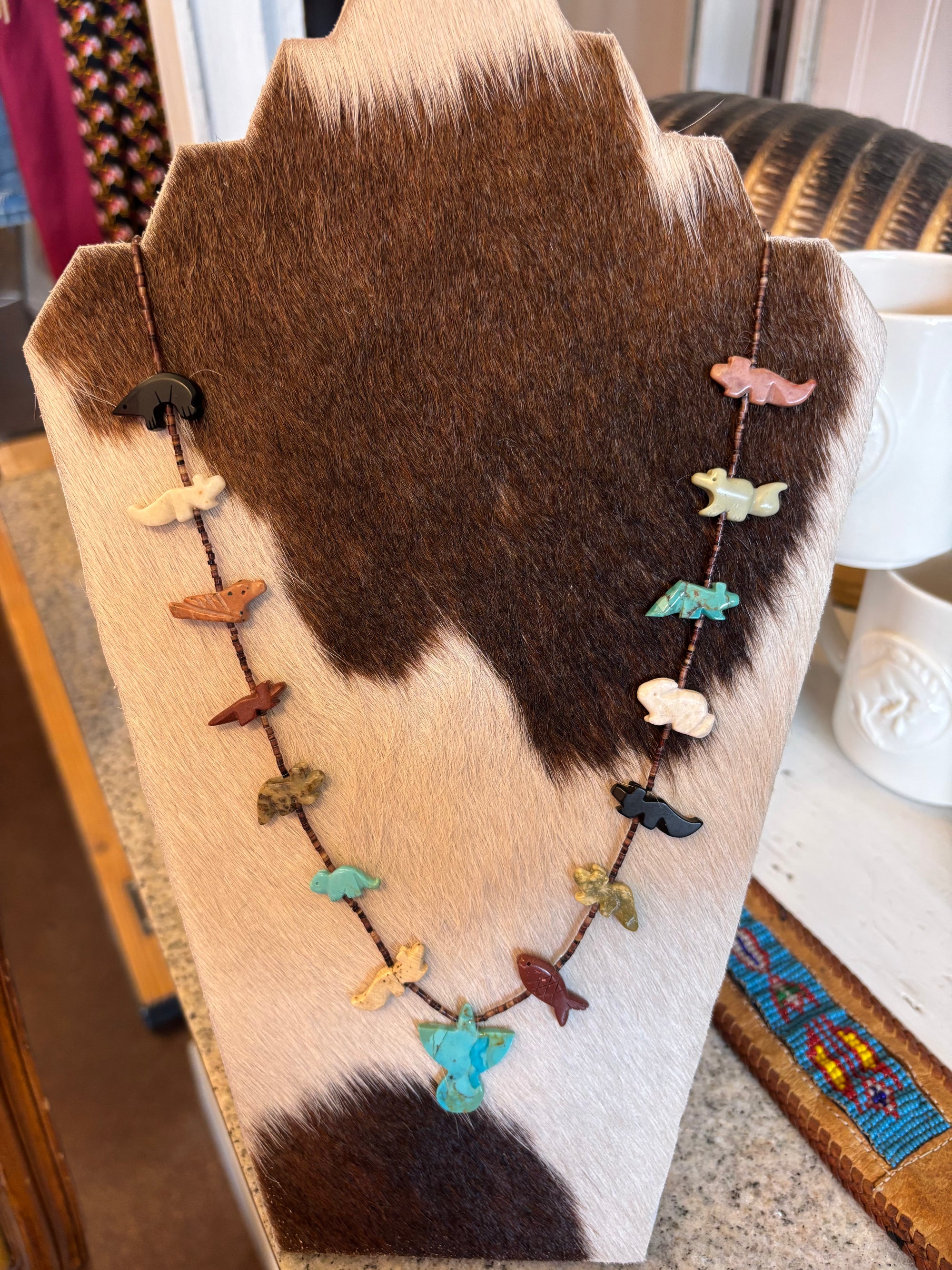 Vintage Zuni Fetish Animal Necklace No. 3