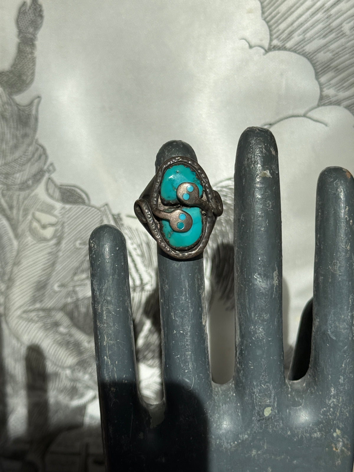 Turquoise Snake Ring