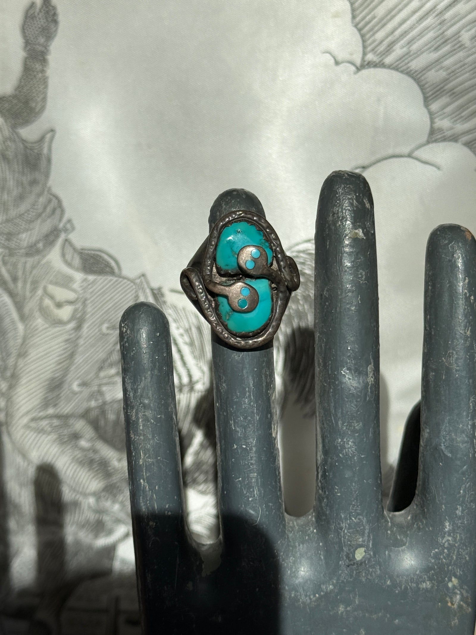 Turquoise Snake Ring